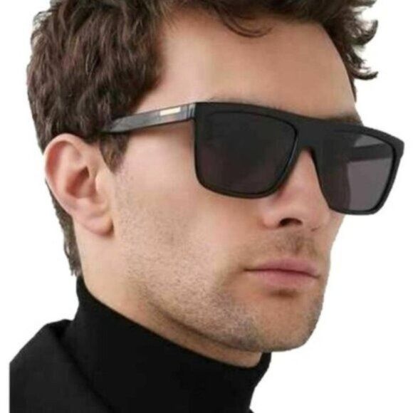 Gucci Gucci GG0748S 001 Sunglasses Black Square Frame, Grey Lenses Size ONE SIZE - 4 Thumbnail