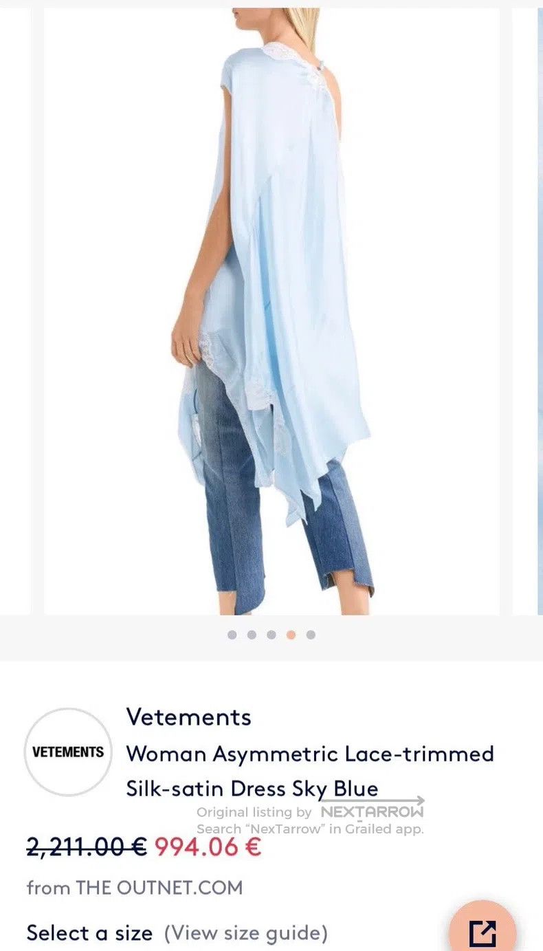 Vetements Vetements Deconstructed lace dress Size S / US 4 / IT 40 - 4 Thumbnail