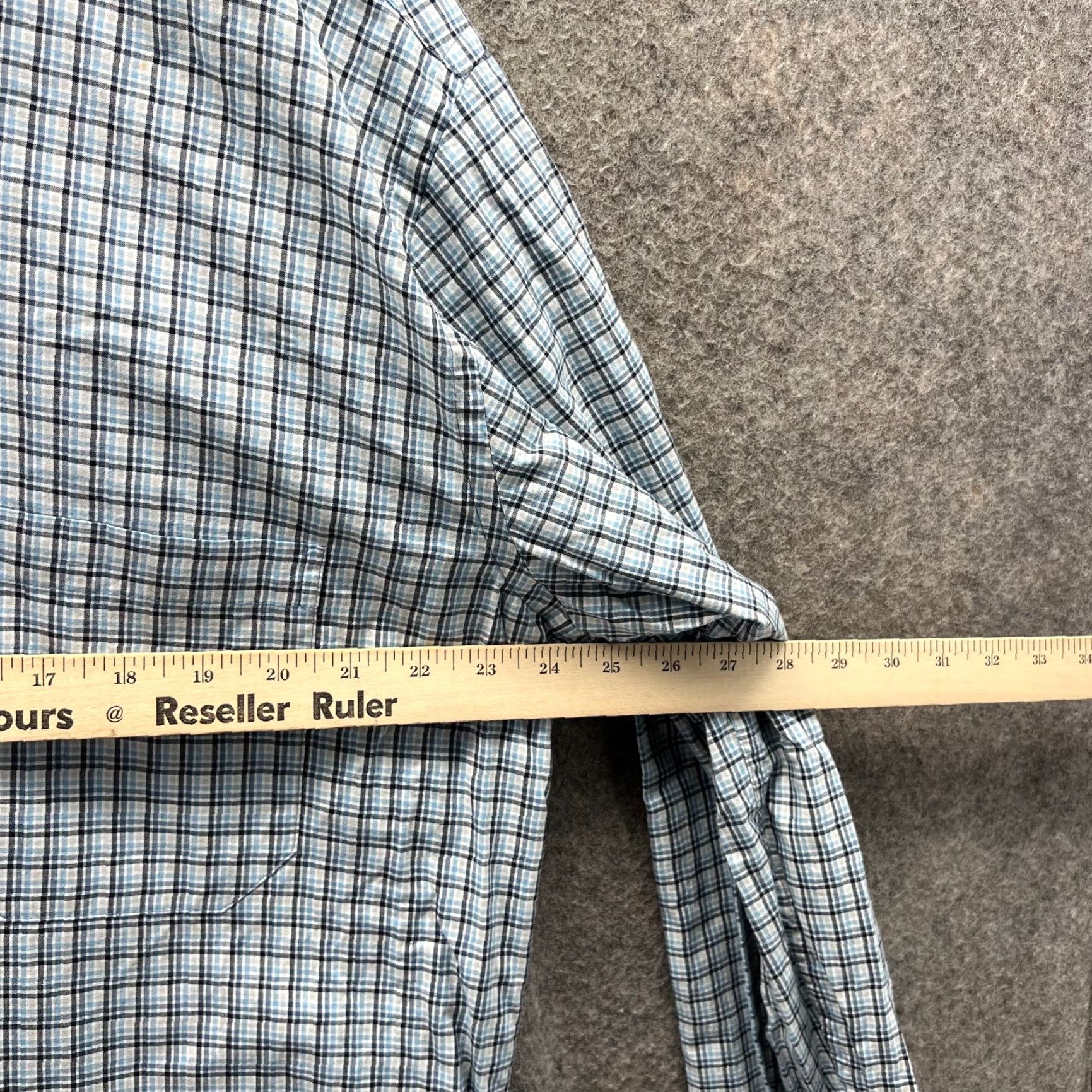 Vintage VINTAGE? No - Oxford Shirt Mens XXL Blue White Button Down Glen Check Cotton Golf Gingham 2XL Size US XXL / EU 58 / 5 - 6 Thumbnail