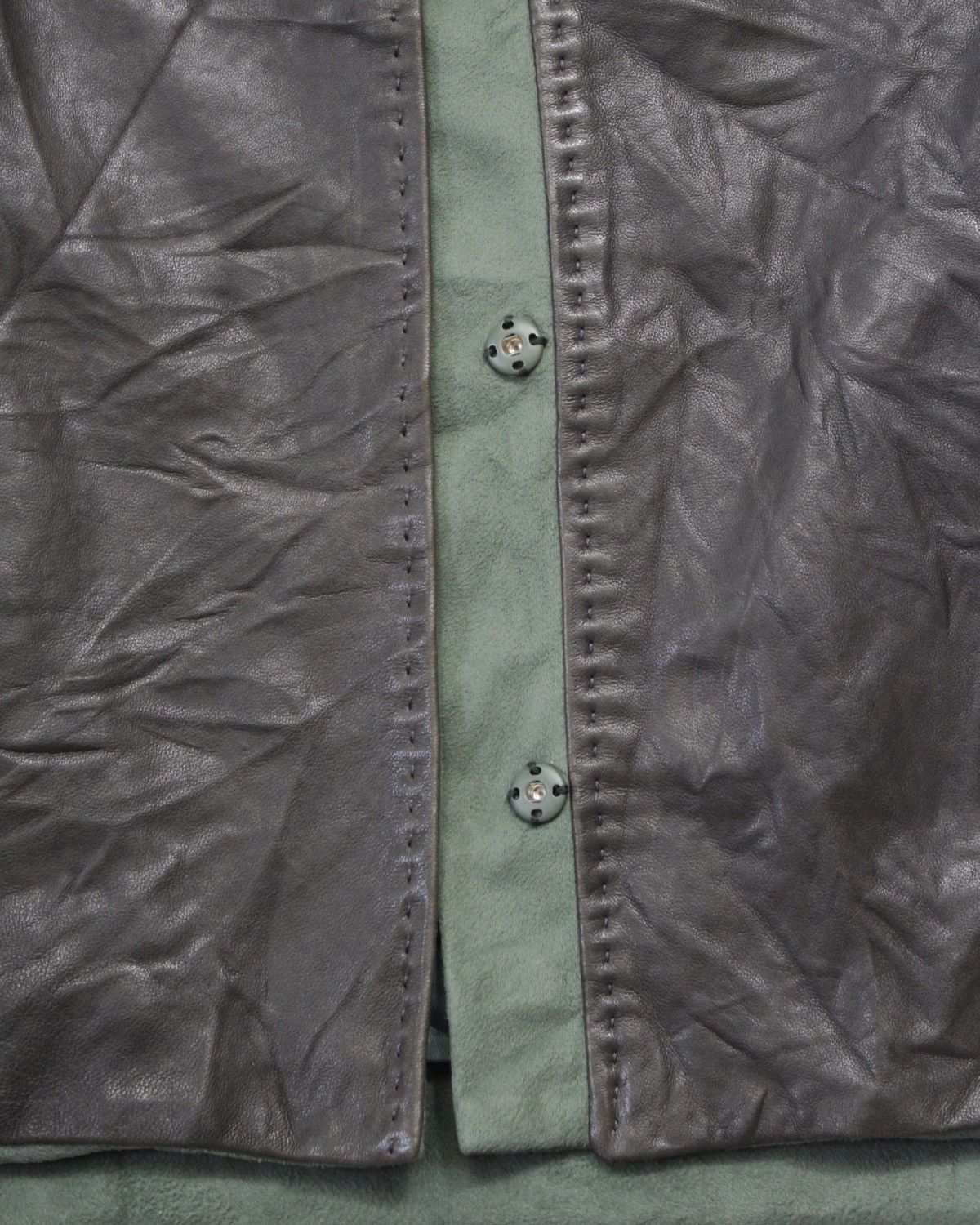Japanese Brand 2000S IZZAT BABA LEATHER JACKET Size M / US 6-8 / IT 42-44 - 7 Thumbnail