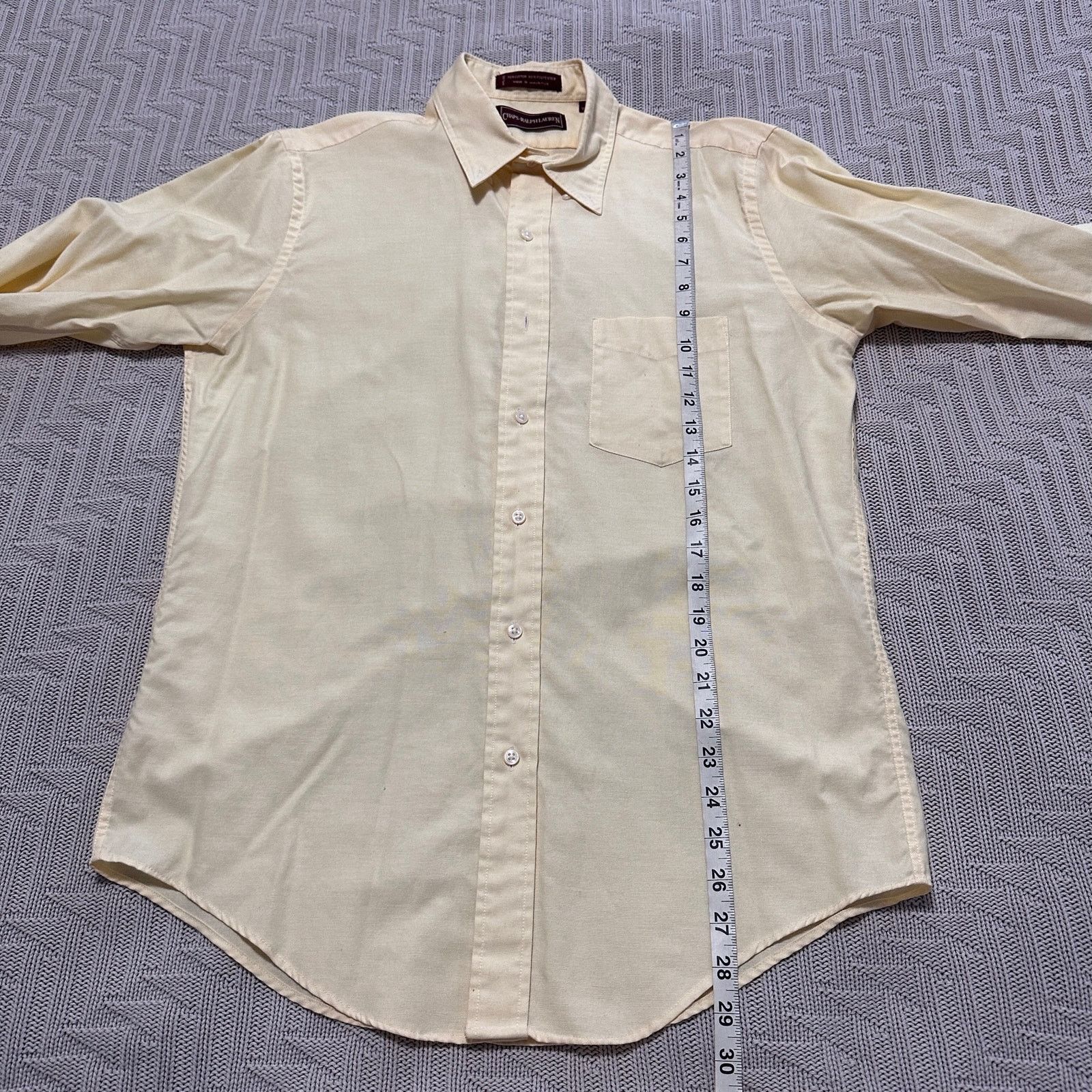 Chaps Vintage Chaps Ralph Lauren yellow button down size 16 Size US L / EU 52-54 / 3 - 6 Thumbnail