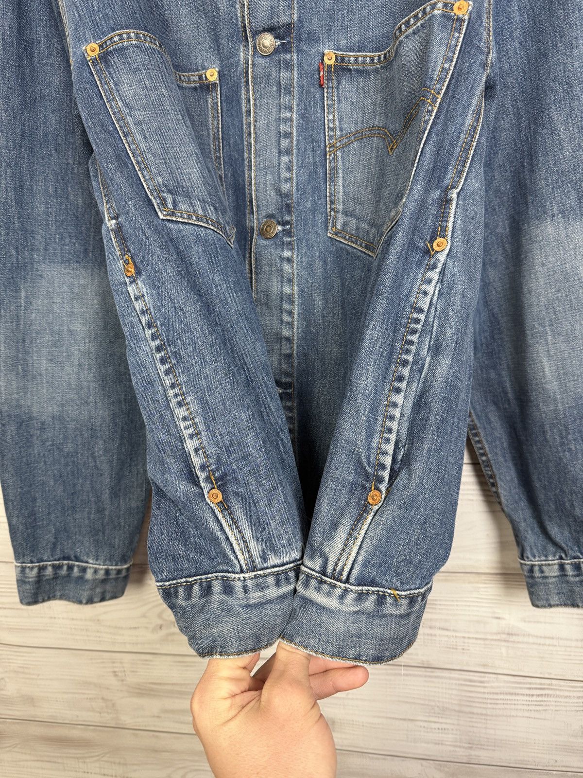 Levi's Vintage Levi's Tracker Denim Jacket Blue XL Size US XL / EU 56 / 4 - 13 Thumbnail