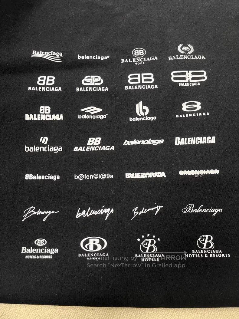 Balenciaga Balenciaga Letter logo print loose short sleeve Size US S / EU 44-46 / 1 - 3 Thumbnail