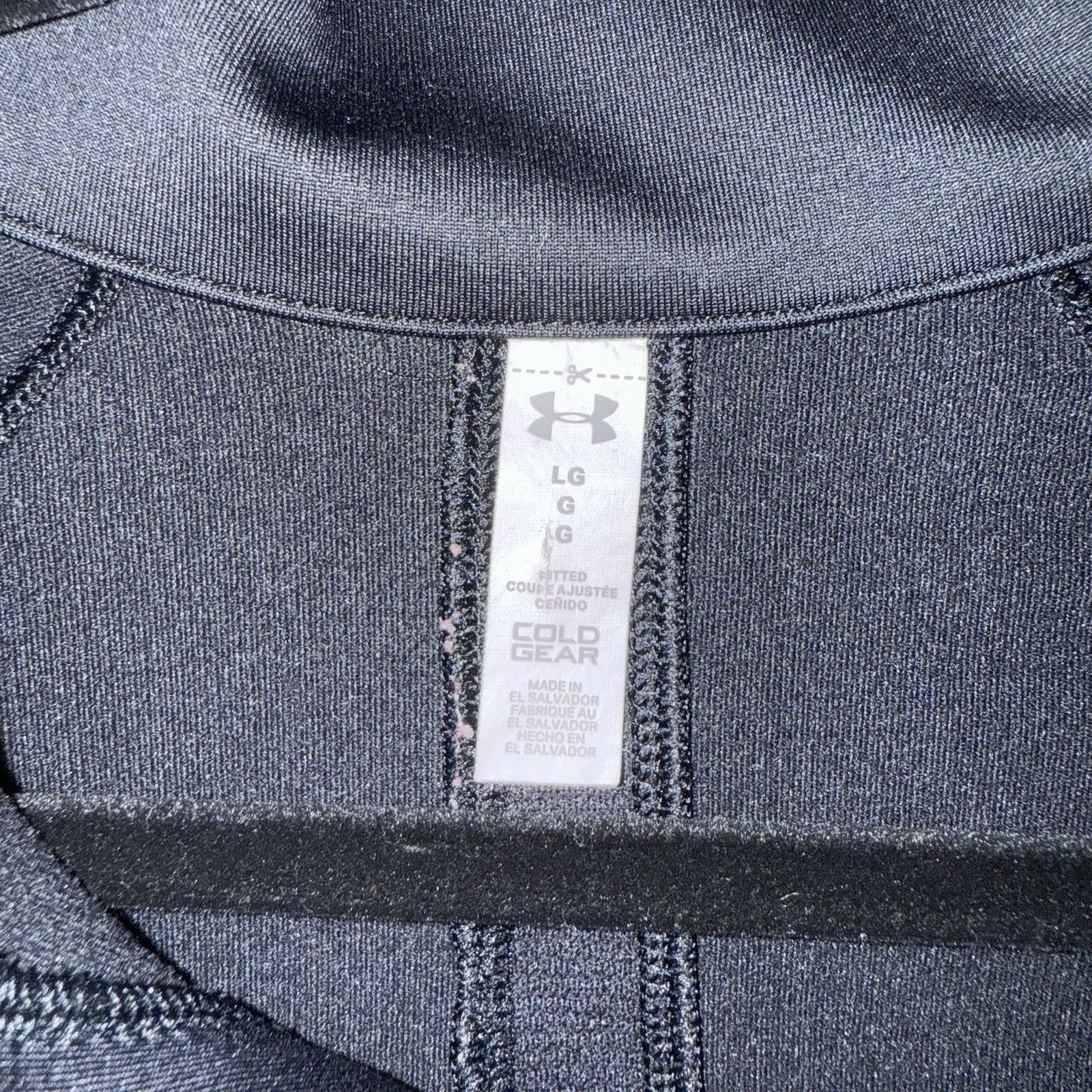 Under Armour Under Armour Cold Gear 1/2 Zip Fitted Pullover Size Large Size L / US 10 / IT 46 - 3 Thumbnail