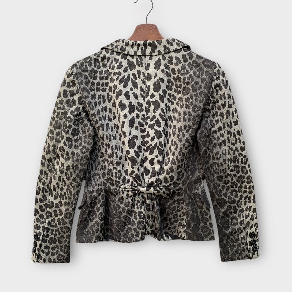 Moschino MOSCHINO CHEAPANDCHIC LEOPARD PRINTED WOMEN JACKET Size XS / US 0-2 / IT 36-38 - 8 Thumbnail