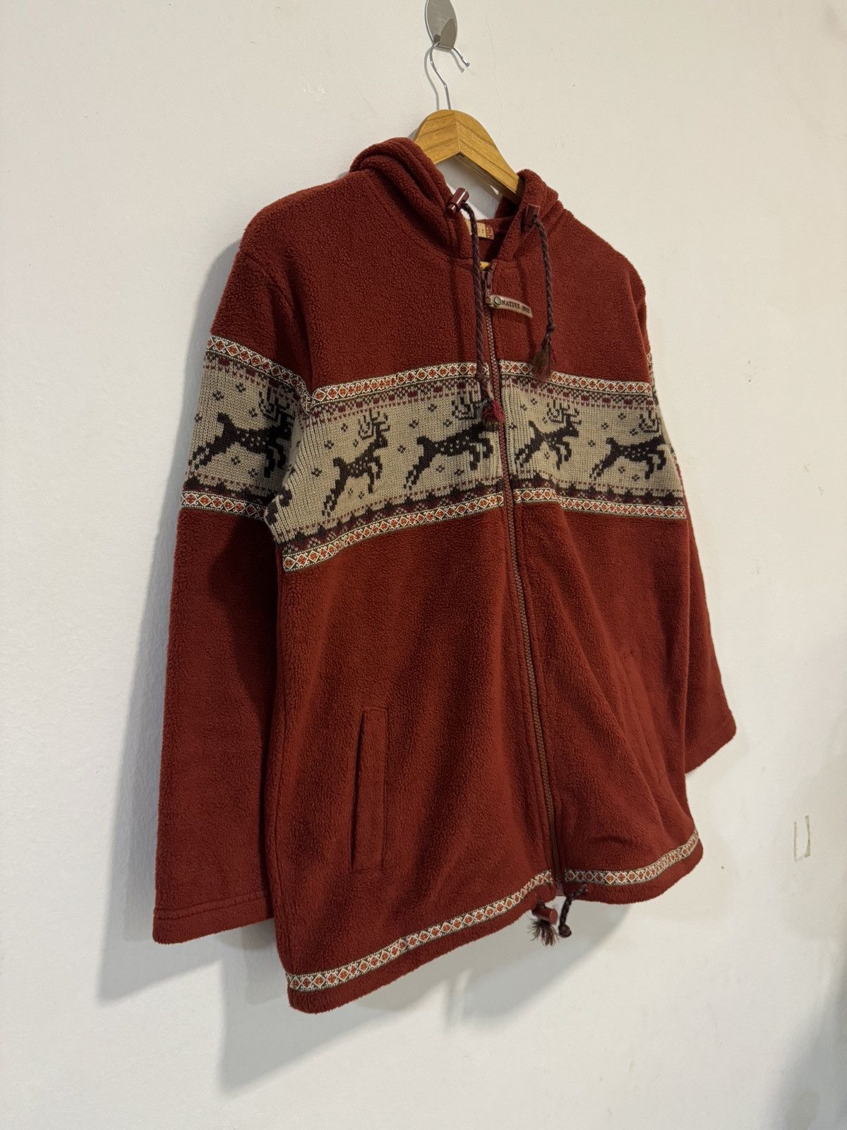 Native × Vintage Native Wit Zipper Hoodie Fleece Size US M / EU 48-50 / 2 - 2 Thumbnail