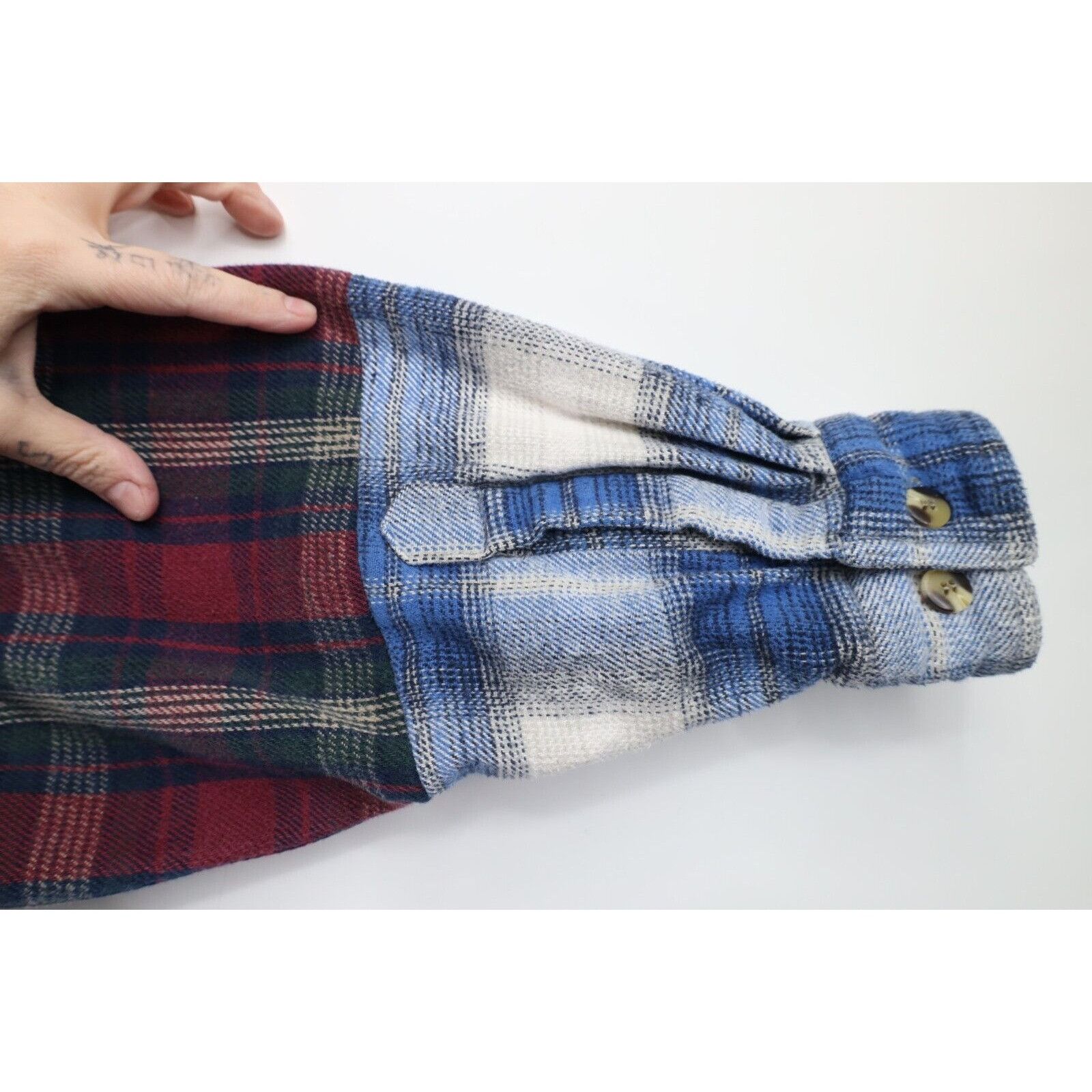 Vintage Vintage 90s Y2K Streetwear Custom Flannel Shirt Dress Size L / US 10 / IT 46 - 11 Thumbnail