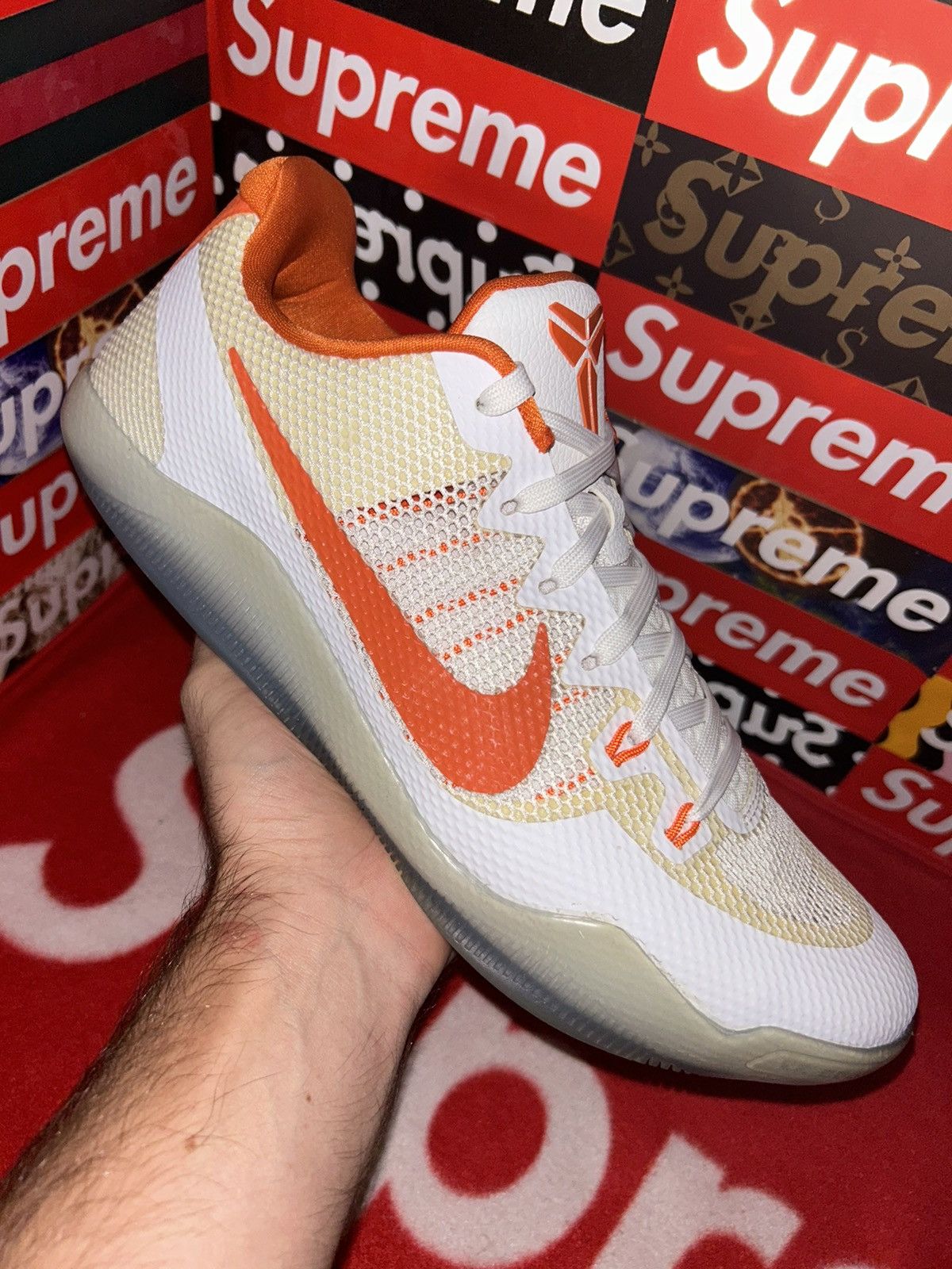 Nike Nike Kobe 11 TB Low Orange/White 856485-180 size 13 Rare Size US 13 / EU 46 - 8 Thumbnail