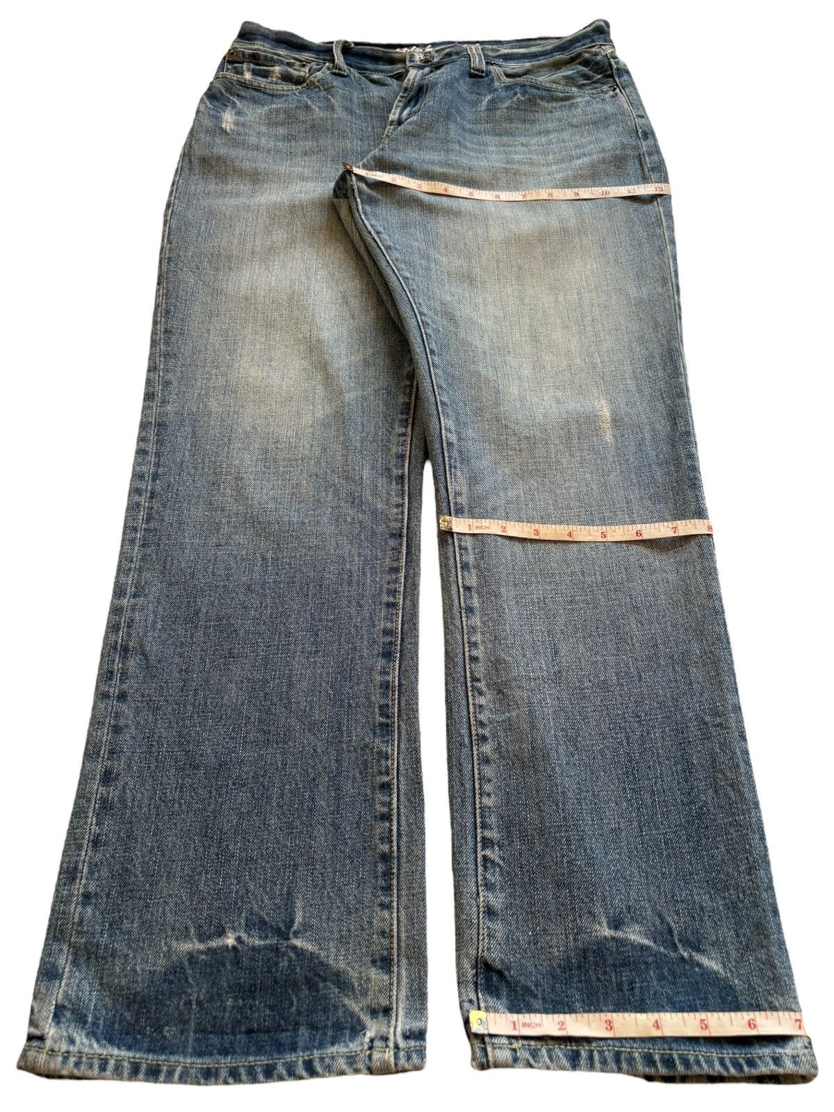 Japanese Brand SALES🔥Vintage Japanese Brand Mud Wash Distressed Jeans Size US 32 / EU 48 - 14 Thumbnail