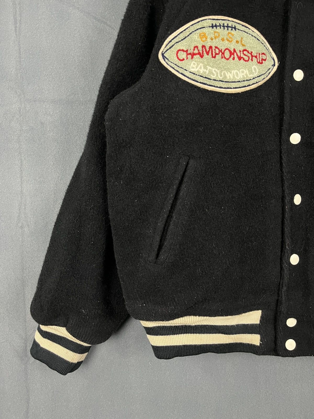 Japanese Brand × Vintage Batsu Club Wool Kapital Inspired Varsity Jacket Size US M / EU 48-50 / 2 - 4 Thumbnail