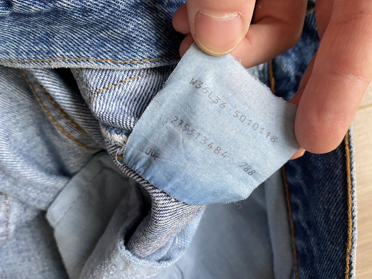 Levi's × Levi's Vintage Clothing Levis 501 Vintage Distressed Jeans France Size US 36 / EU 52 - 6 Thumbnail