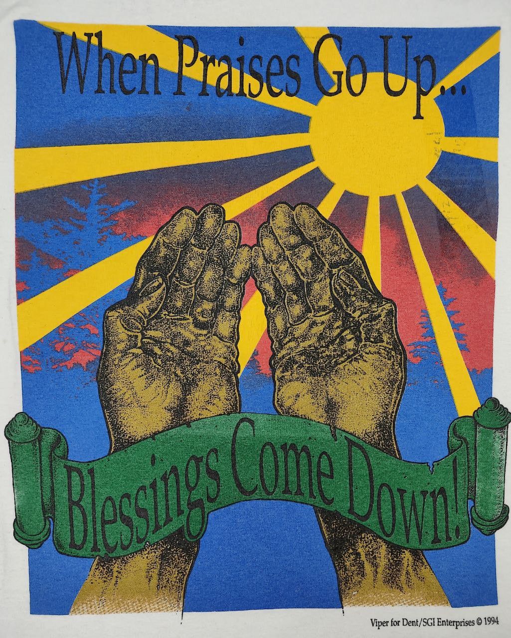 Vintage ❎ ©️1994 Vintage Religion T Size US L / EU 52-54 / 3 - 3 Thumbnail