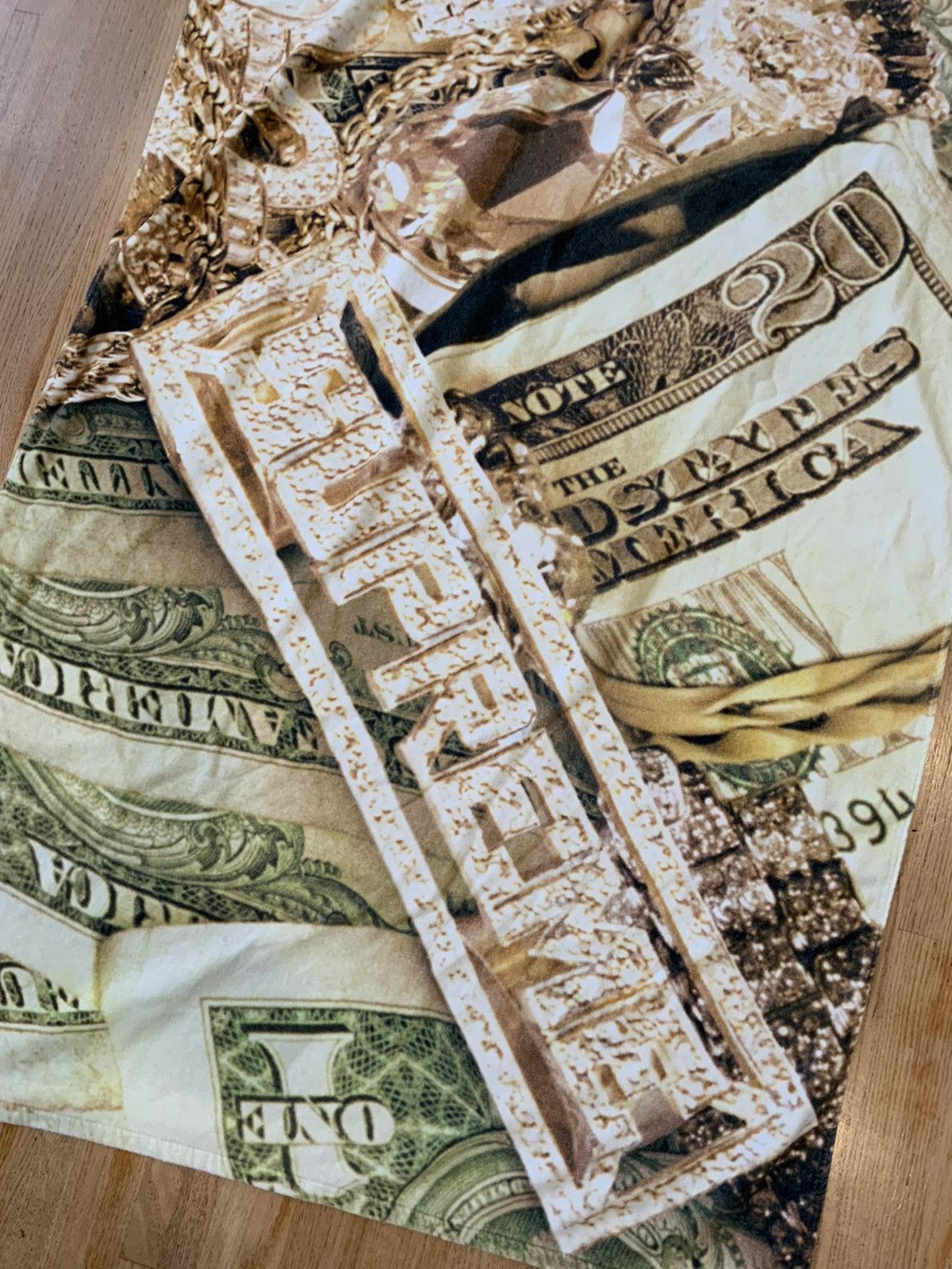 Supreme Supreme SS20 “Bling” Money Green Jewelry Gold Beach Towel Size ONE SIZE - 4 Thumbnail