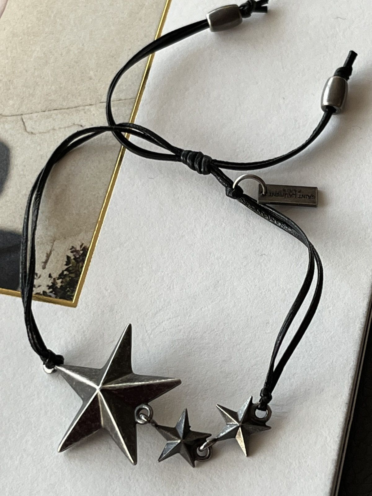 Hedi Slimane × Saint Laurent Paris × Yves Saint Laurent 🌟 🌟 🌟 Super Runway Saint Laurent Metal Star Bracelet ⭐️ Size ONE SIZE - 11 Thumbnail