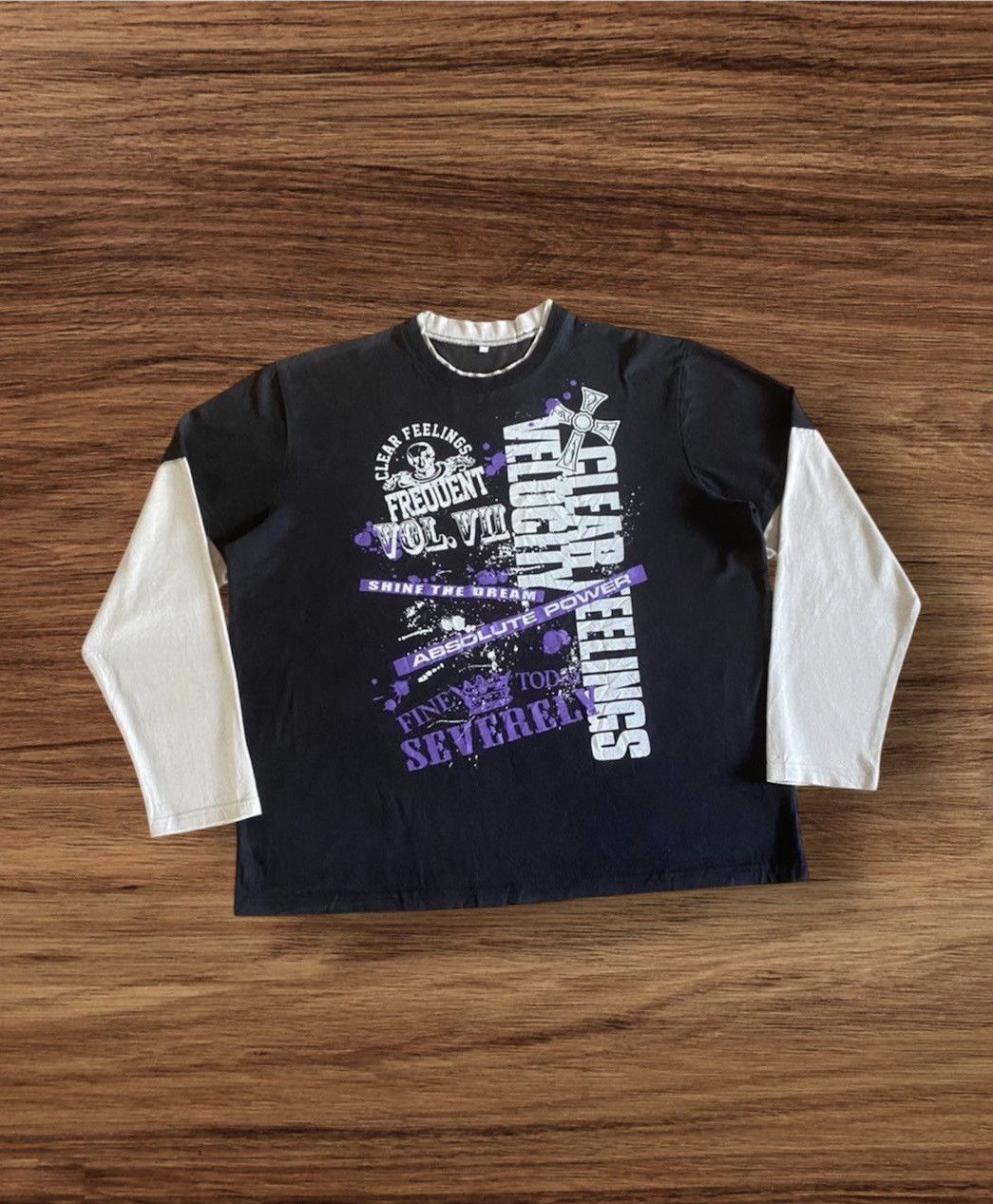 Japanese Brand Japanese Brand Cross Double Layer Long Sleeve T-Shirt Size US L / EU 52-54 / 3 - 1 Thumbnail
