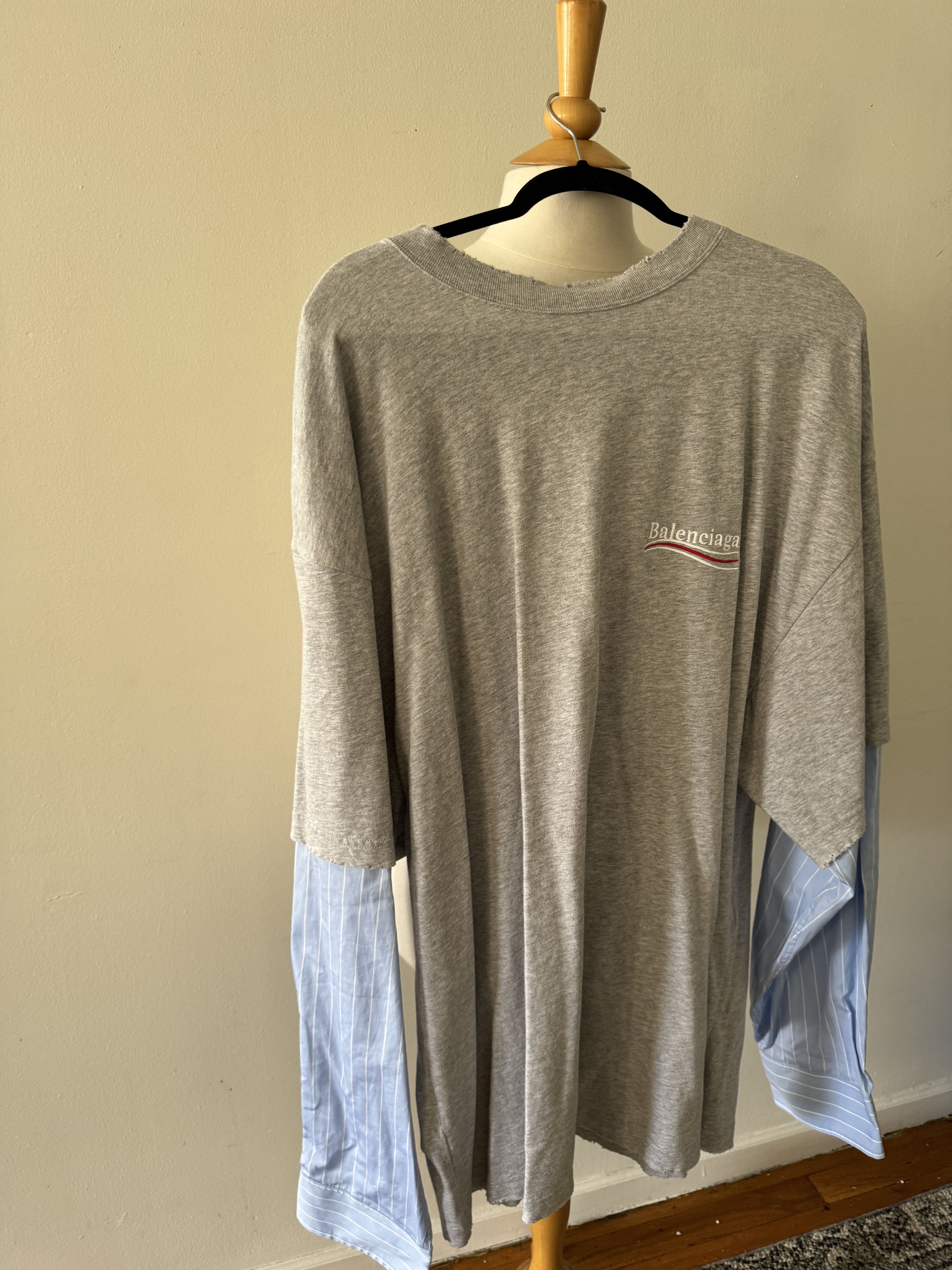 Balenciaga Political campaign layered T-shirt Size US M / EU 48-50 / 2 - 1 Thumbnail