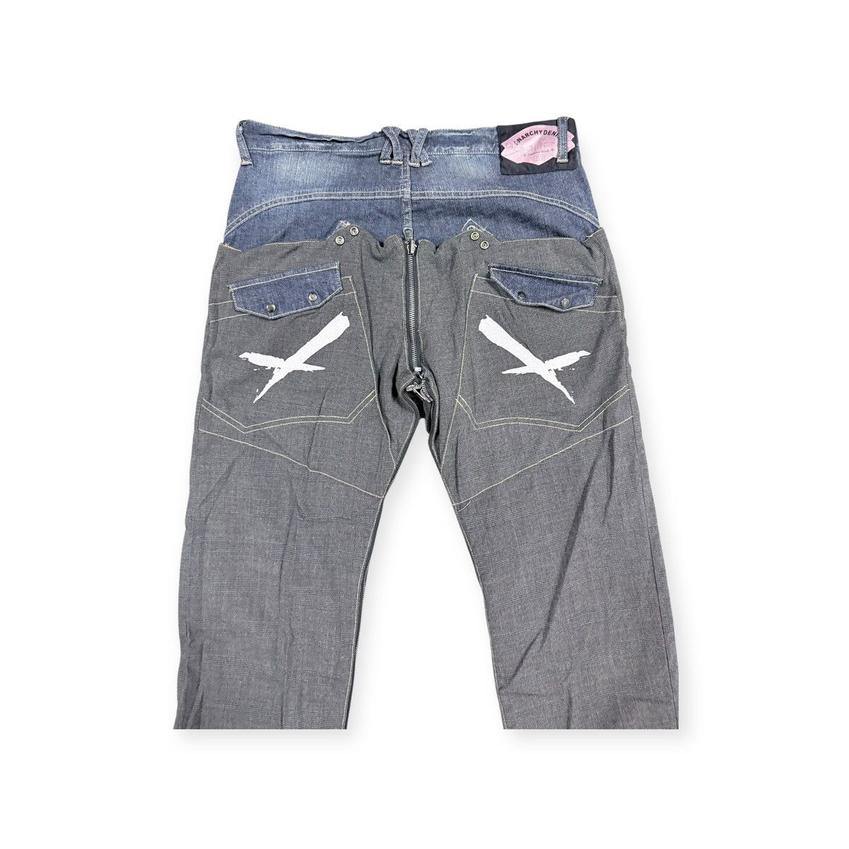 Seditionaries Vtg🔥Avant-Garde ppfm AnarchyDenim Eastern Rock Reverseible Size US 33 - 14 Thumbnail