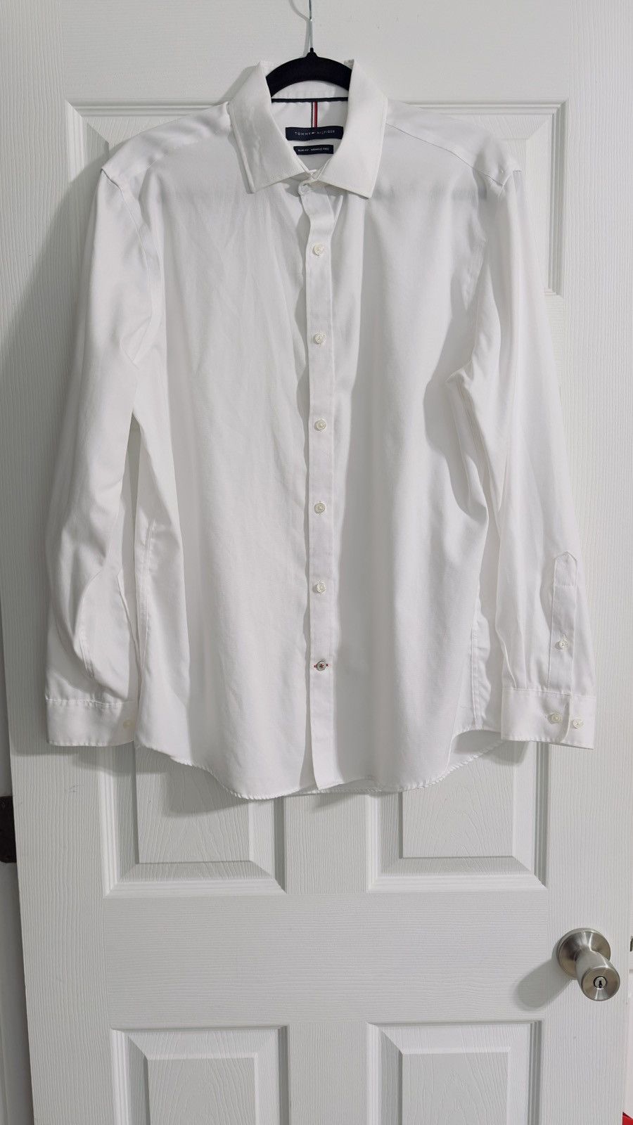 Tommy Hilfiger Tommy Hilfiger Slim Fit Wrinkle-Free Dress Shirt Size 16 Size 34S - 1 Thumbnail