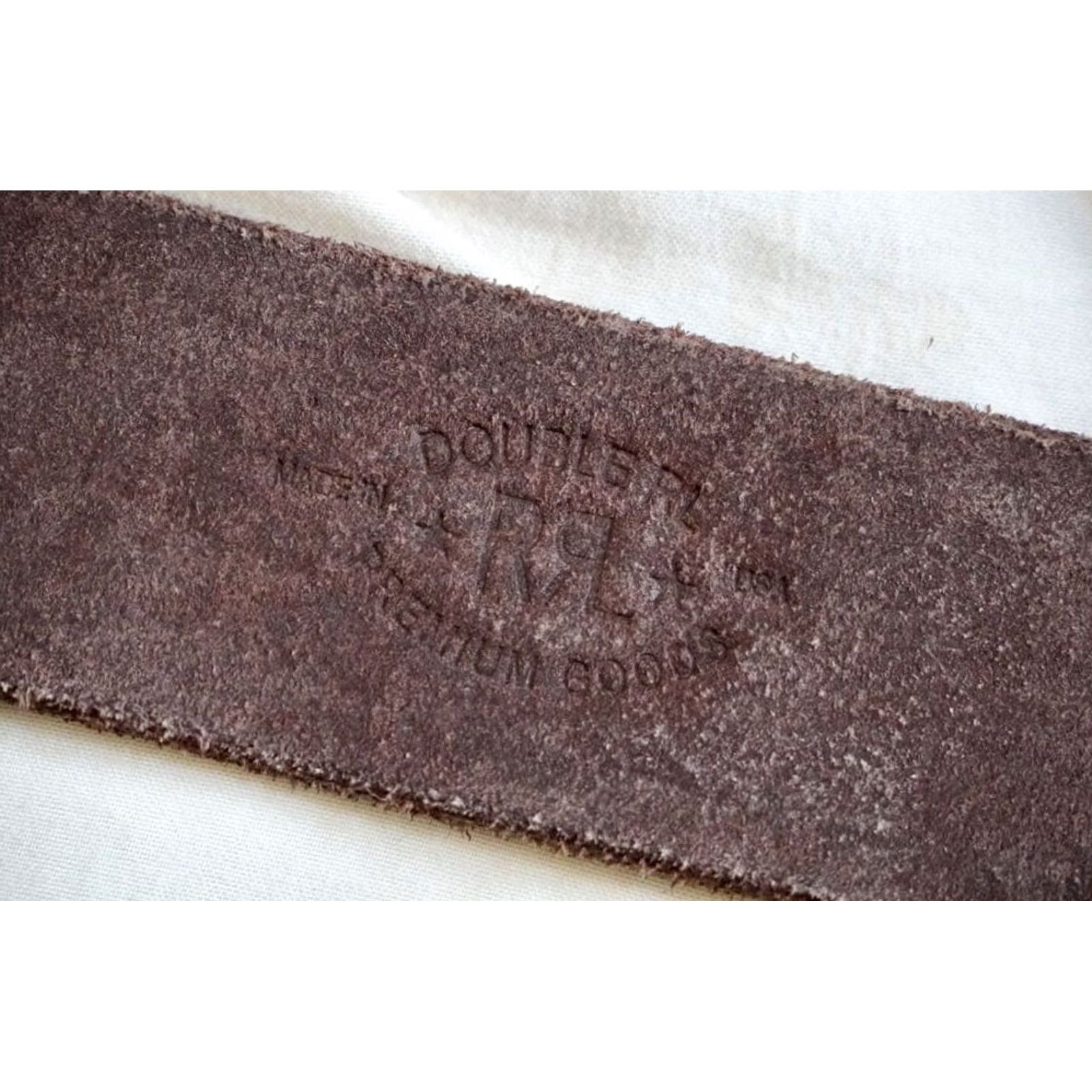 Ralph Lauren RRL RALPH LAUREN LEATHER BELT SIZE XL DARK BROWN VEGETABLE-TANNED COWHIDE USED Size ONE SIZE - 6 Thumbnail