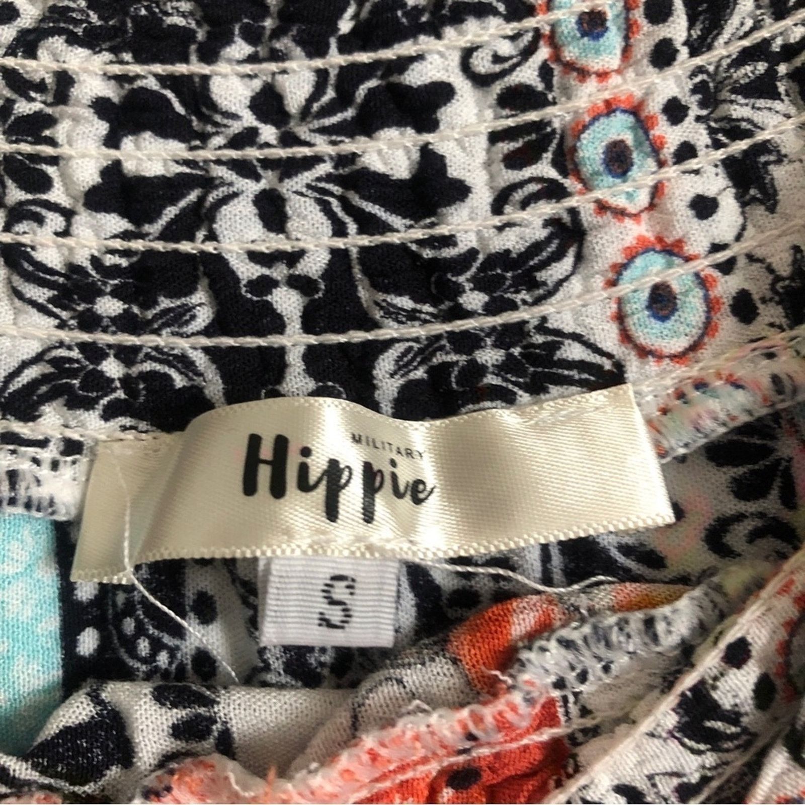 Other Military Hippie Mutlicolor Pattern Striped Beach Midi Dress Size S / US 4 / IT 40 - 5 Thumbnail