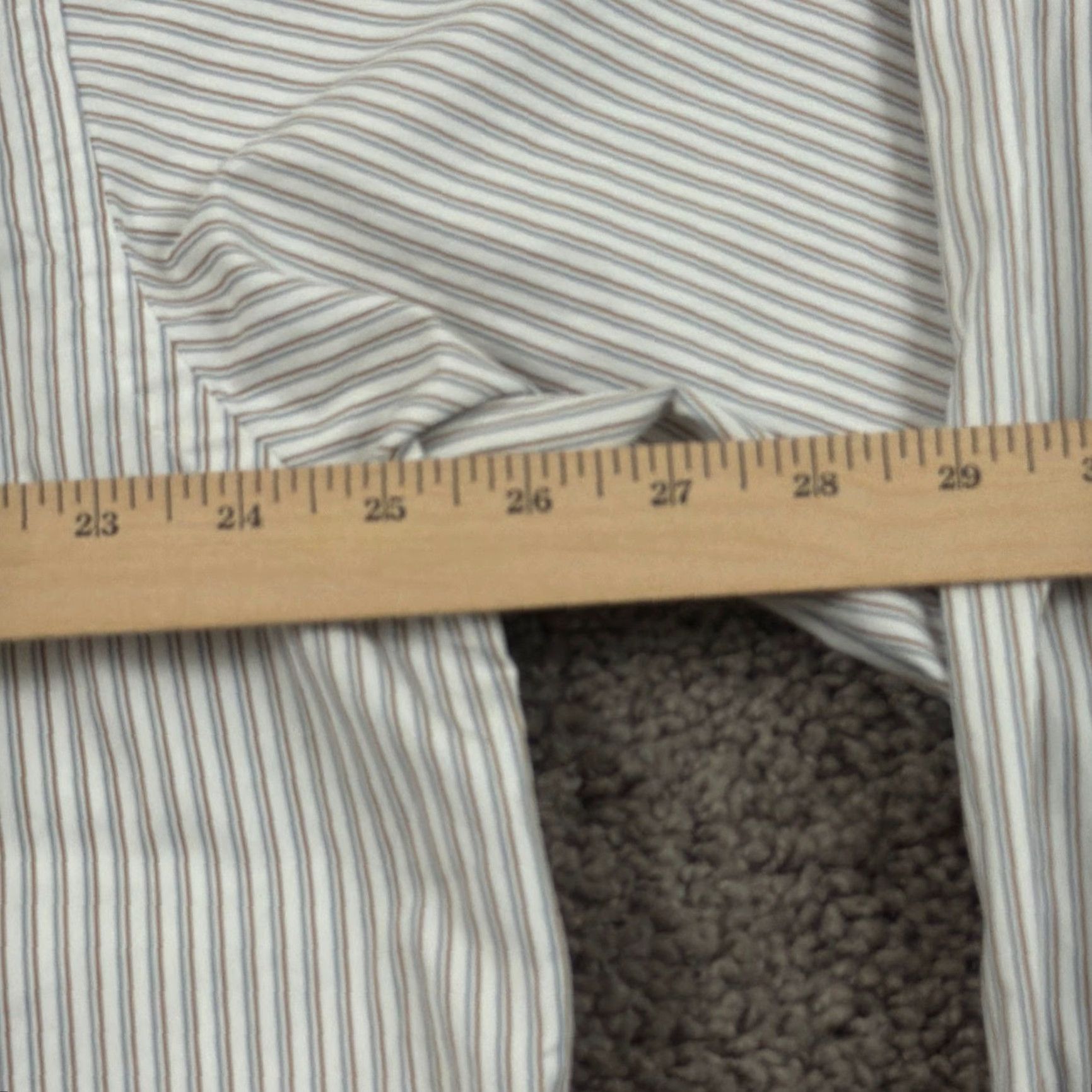 Brooks Brothers VINTAGE Brooks Brothers Shirt Mens XL White Stripe Long Sleeve Cotton USA Size US XL / EU 56 / 4 - 6 Thumbnail