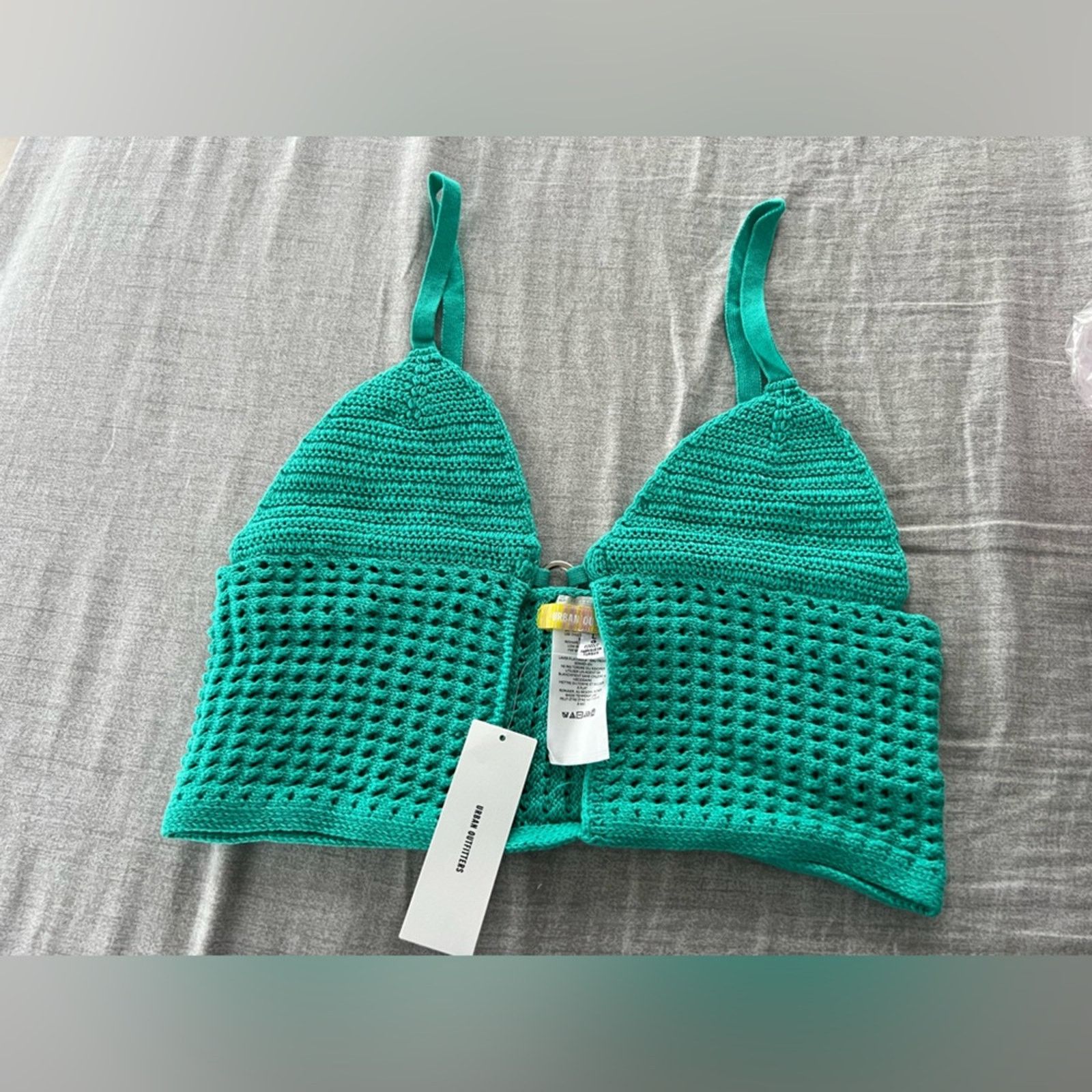 Urban Outfitters Urban Outfitters | Goldie teal open front sweater NWT L Size L / US 10 / IT 46 - 2 Thumbnail