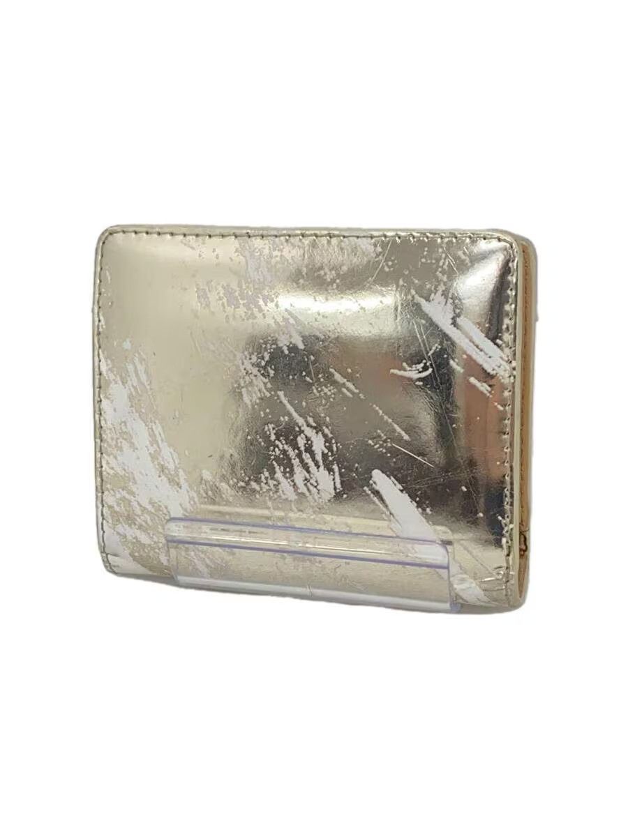 Pre-owned Maison Margiela Metallic Paint Wallet
