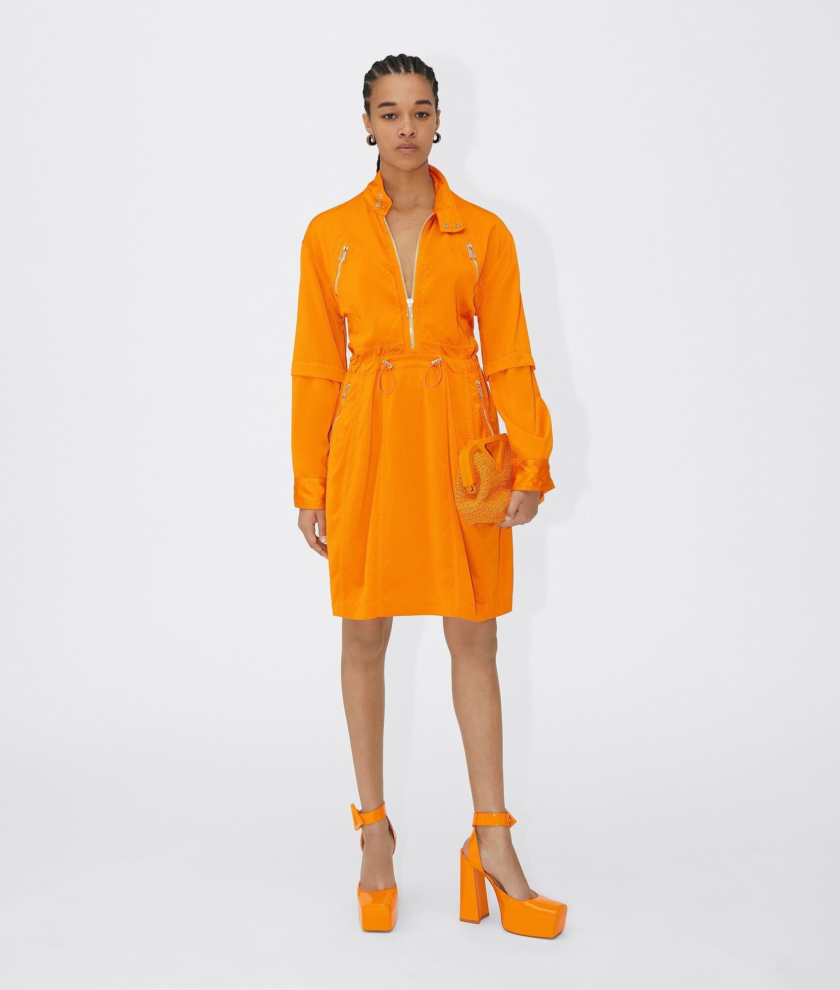 Bottega Veneta o1n1vont0525 Size: OS / Small Point Bag in Tangerine Size ONE SIZE - 4 Thumbnail