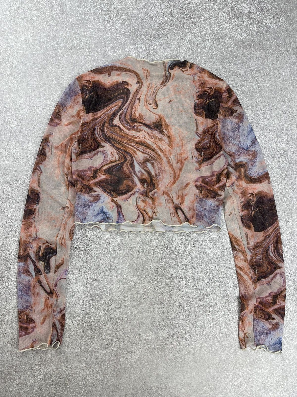 Japanese Brand × Vintage Vintage Long Sleeve Mesh Japan Style Y2k Size M / US 6-8 / IT 42-44 - 7 Thumbnail