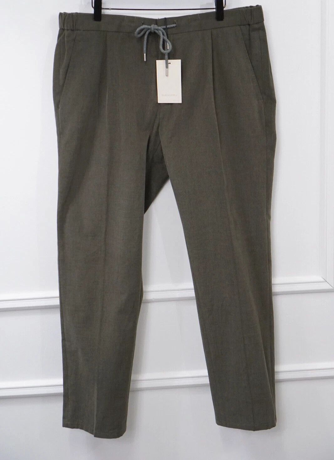 Suitsupply Men Suitsupply Ames Pleat ES Trousers With Drawstrings US46 Size 46R - 1 Thumbnail