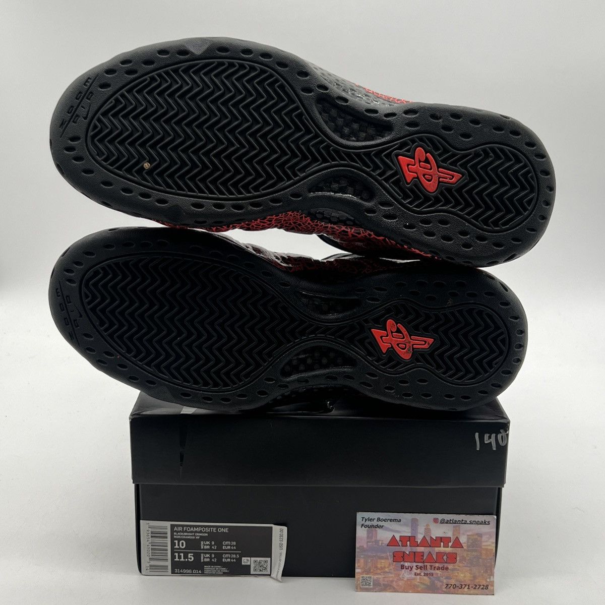 Nike Air Foamposite one cracked lava Size US 10 / EU 43 - 8 Thumbnail