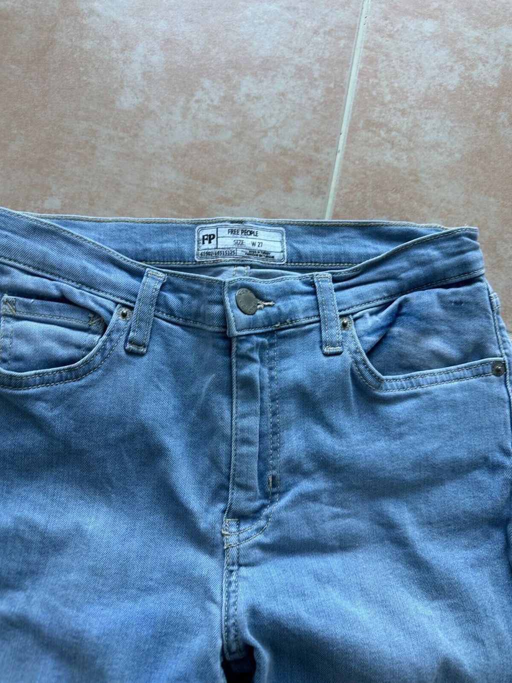 Free People Free People Great Heights Frayed Hem Skinny Jeans Size W27 Size 27" / US 4 / IT 40 - 7 Thumbnail