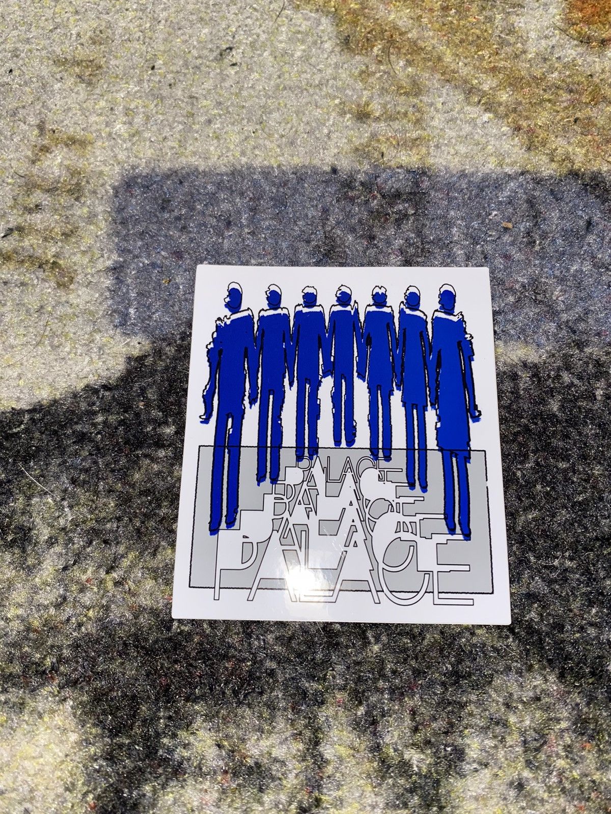 Palace Palace Blue Crowd Sticker Size ONE SIZE - 1 Preview
