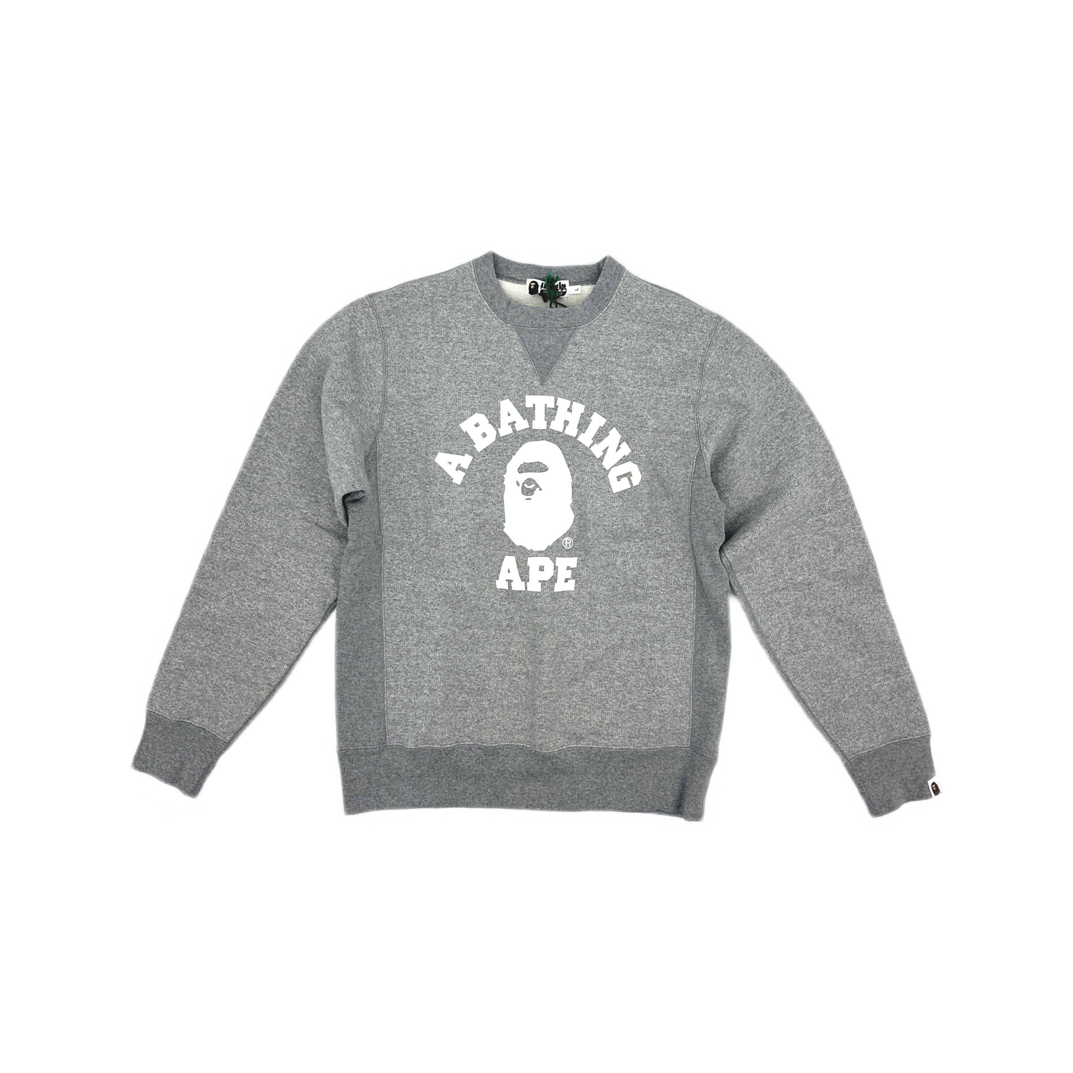 Bape A Bathing Ape Logo Crewneck Sweatshirt Size L Size US L / EU 52-54 / 3 - 1 Thumbnail
