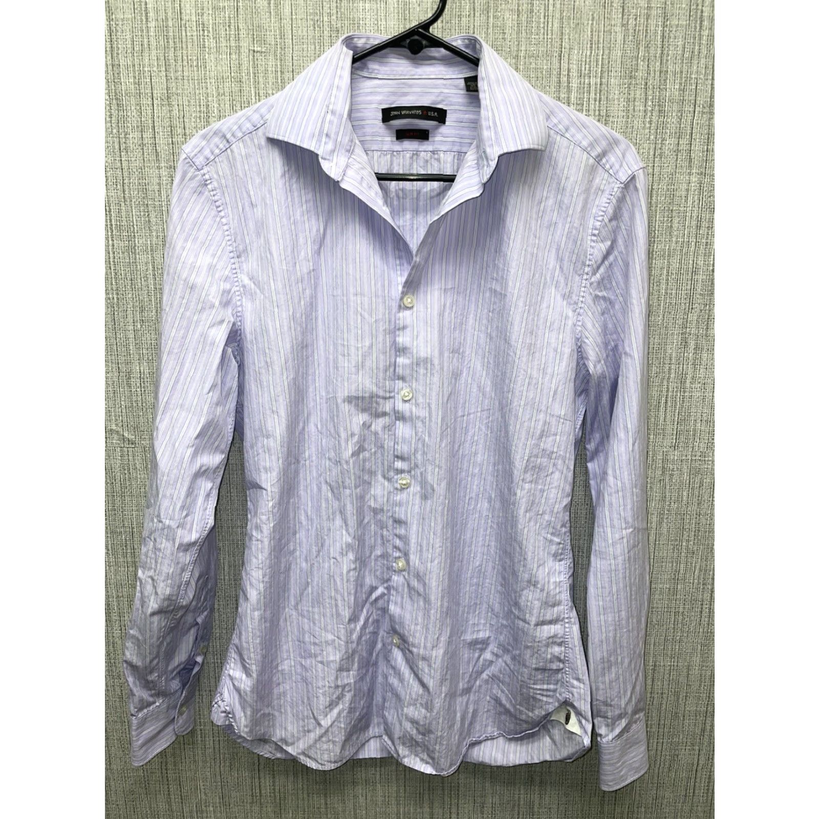 John Varvatos John Varvatos USA Slim Fit Light Purple Long Sleeve Button-Down Shirt Mens 14.5 S Purple USA Slim Fit Button-Down Shirt Mens 14.5 S Size US S / EU 44-46 / 1 - 2 Thumbnail