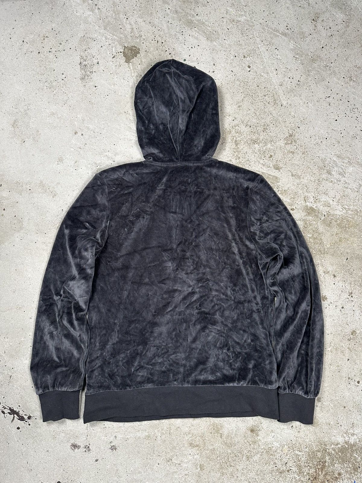 Nike Vintage Y2K Nike Velvet Half Zip Hoodie Swoosh Sweatshirt Size US S / EU 44-46 / 1 - 2 Thumbnail