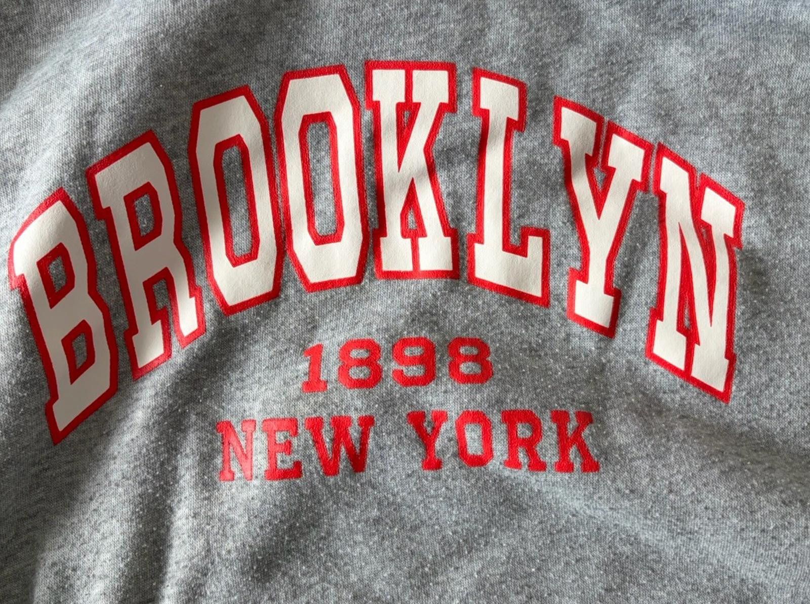 The Unbranded Brand Brooklyn NY 1898 Grey Hoodie Men Or women XL Size US XL / EU 56 / 4 - 2 Thumbnail