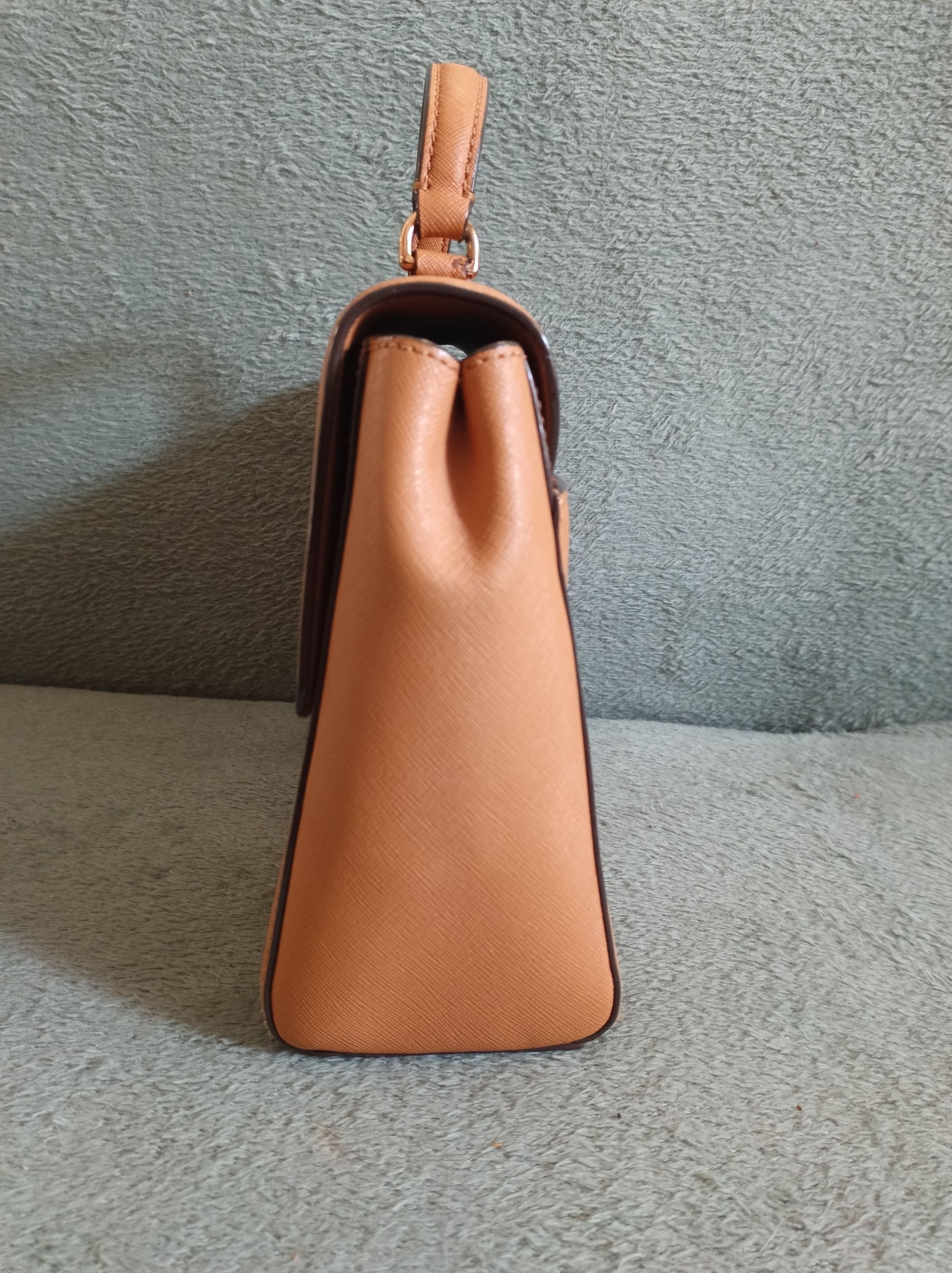 Tory Burch Tory Burch Emerson Tan Leather Flap Top Handle Crossbody Bag Size ONE SIZE - 4 Thumbnail