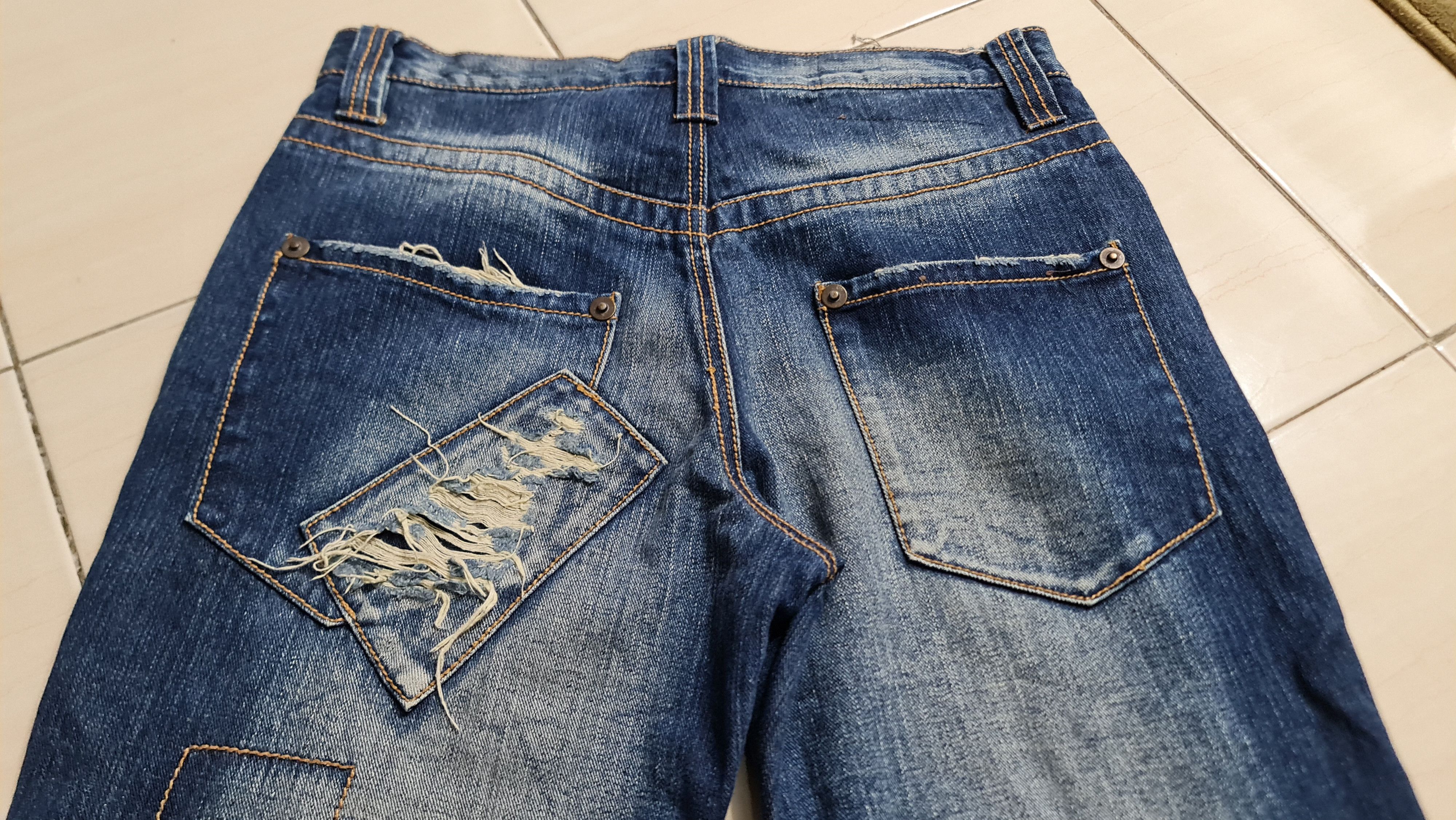 Japanese Brand × Vintage Japanesse Patchwork Jeans Size US 32 / EU 48 - 8 Thumbnail
