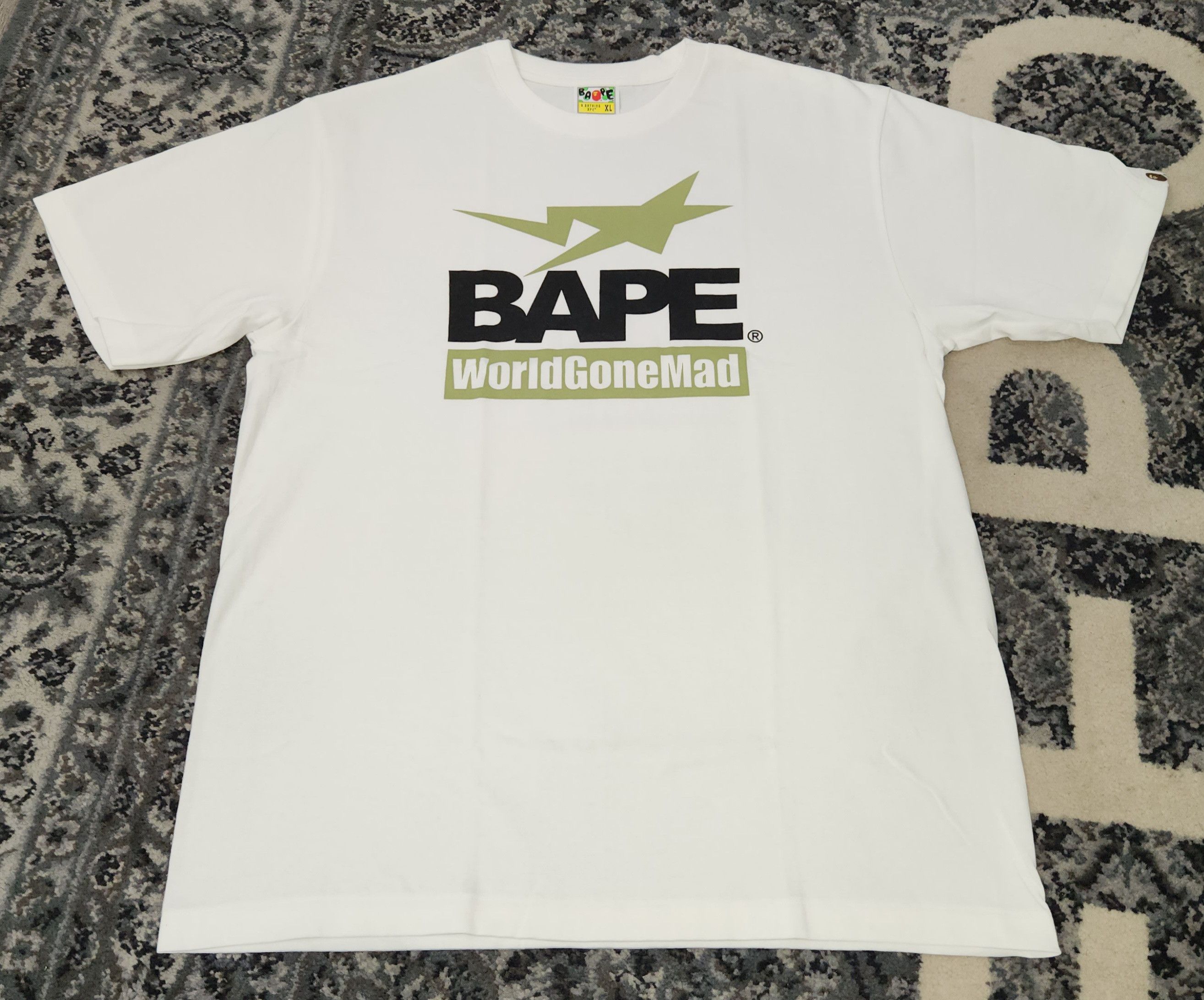 Image of Bape Archive Graphic Tee in White, Men's (Size XL)