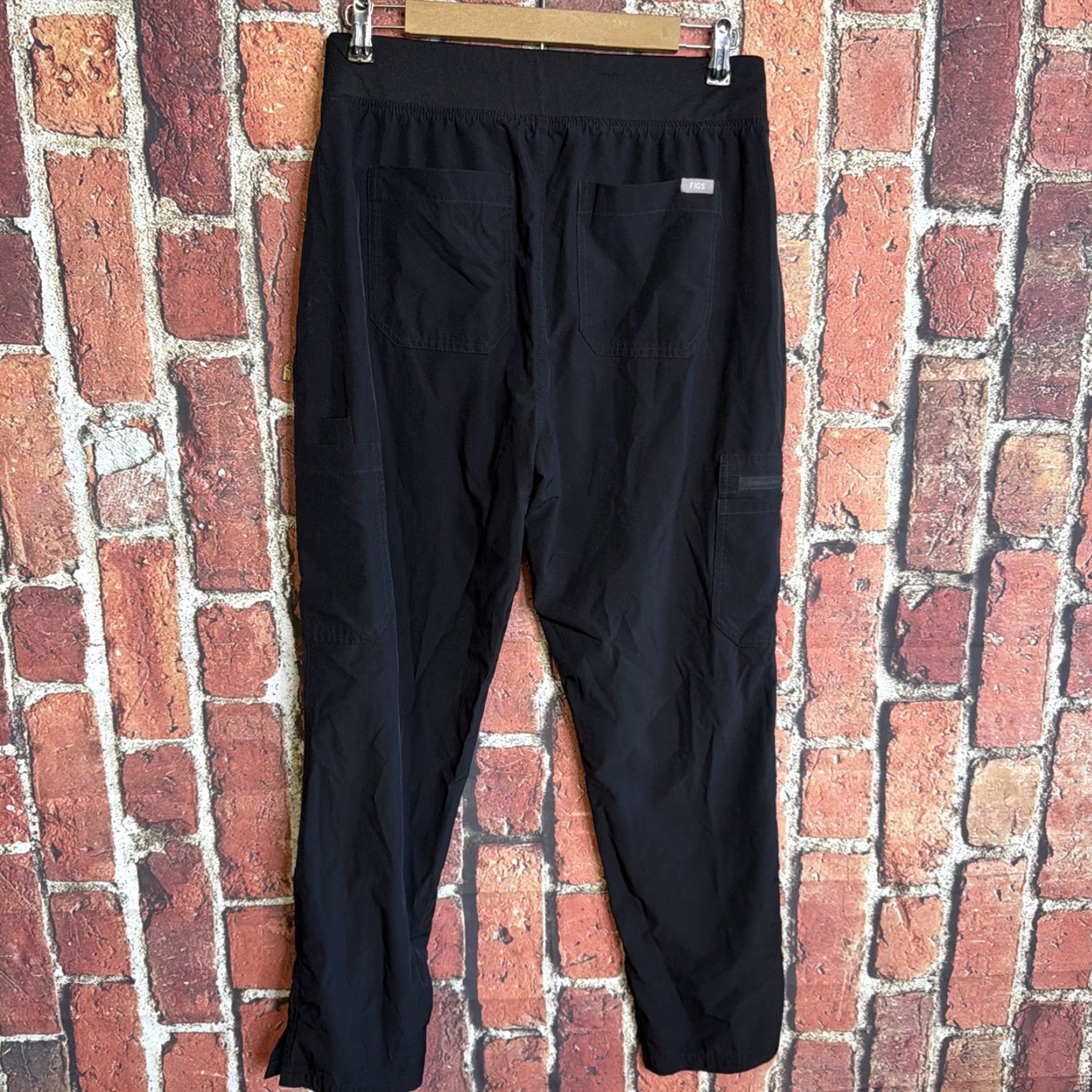 Vintage FIGS Scrub Pants Black L Ladies Yola FreeX Lined Straight Leg Sz Medium Medical W23SW2007 Size US 33 - 3 Thumbnail