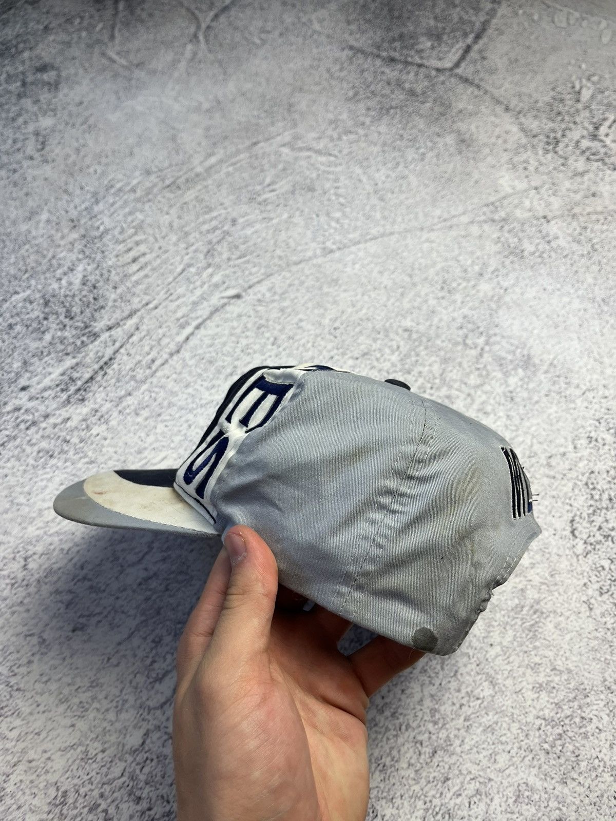 MLB Crazy Vintage Y2K New York Yankees Cap Drill Graffiti Style Size ONE SIZE - 8 Thumbnail