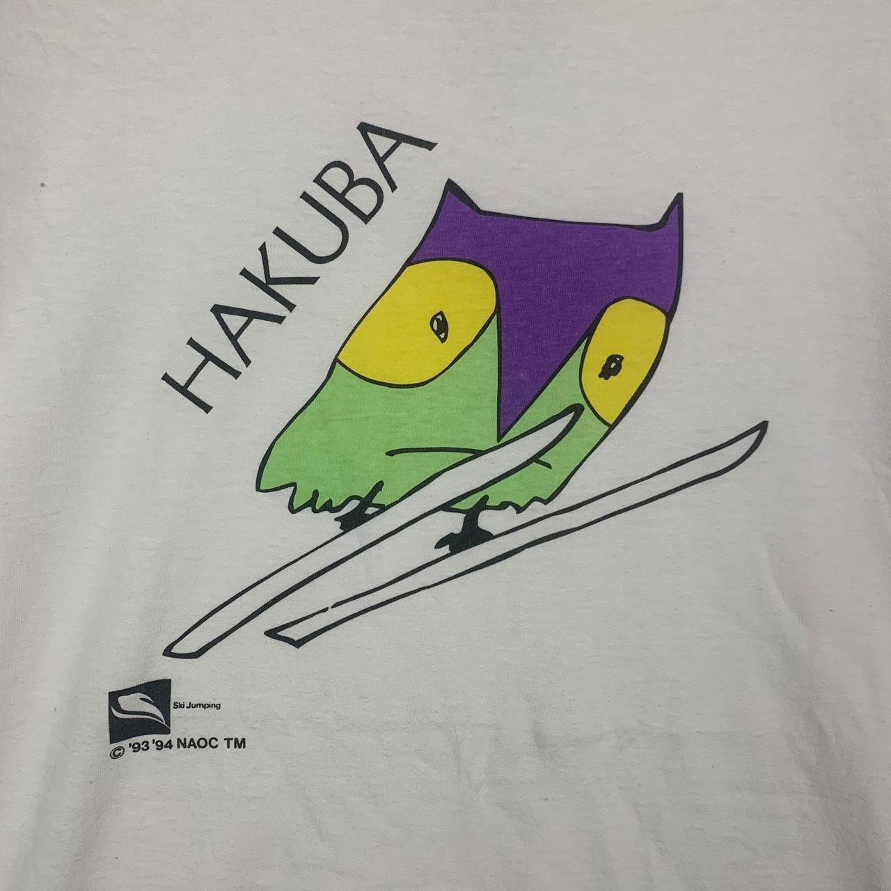 Vintage Vintage 1998 NAGANO WINTER OLYMPIC Hakuba Ski Tee Shirt Size US M / EU 48-50 / 2 - 5 Thumbnail
