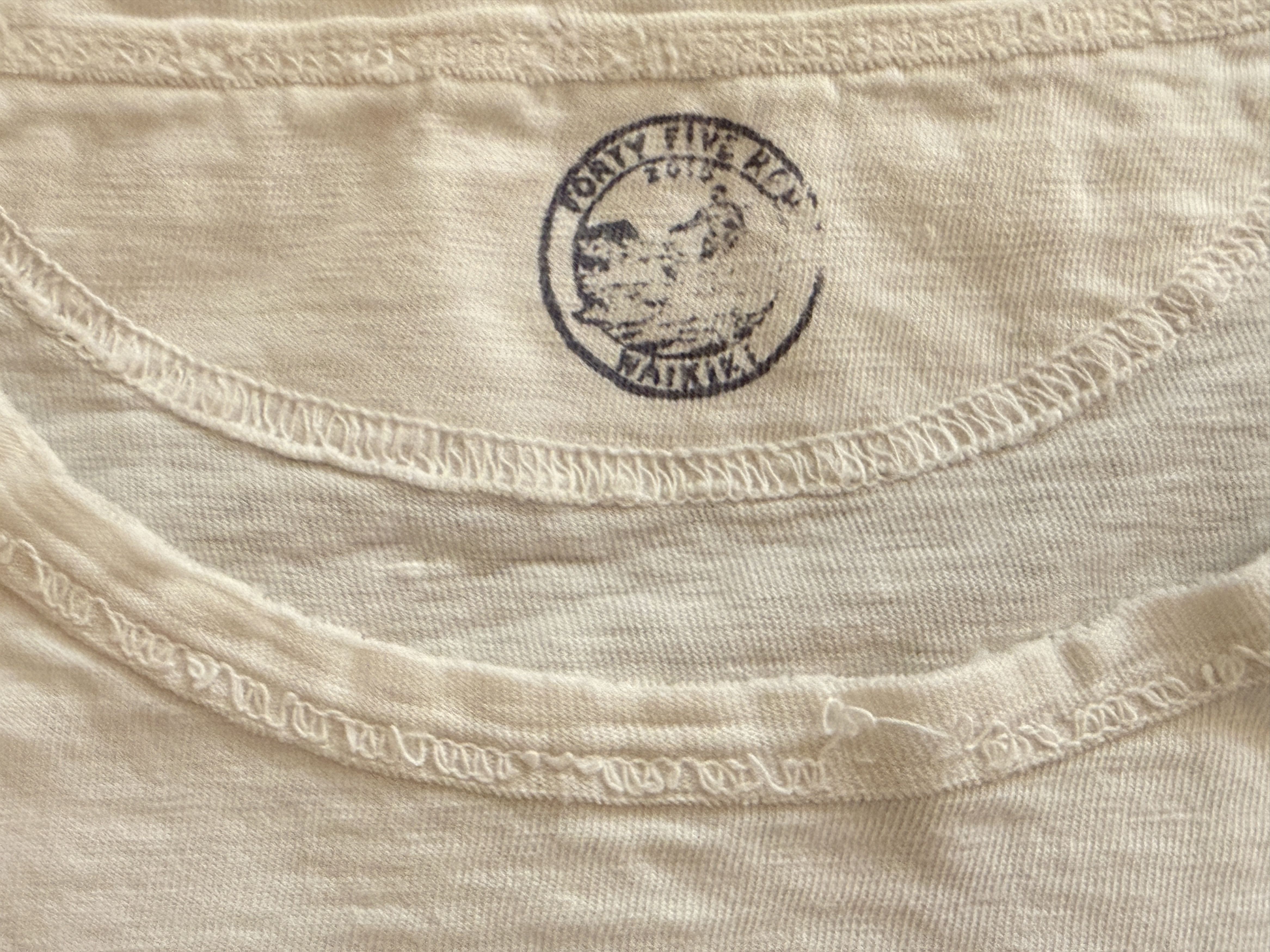 45rpm Single stitch vintage style Cotton Surf Tee Size US XL / EU 56 / 4 - 9 Thumbnail