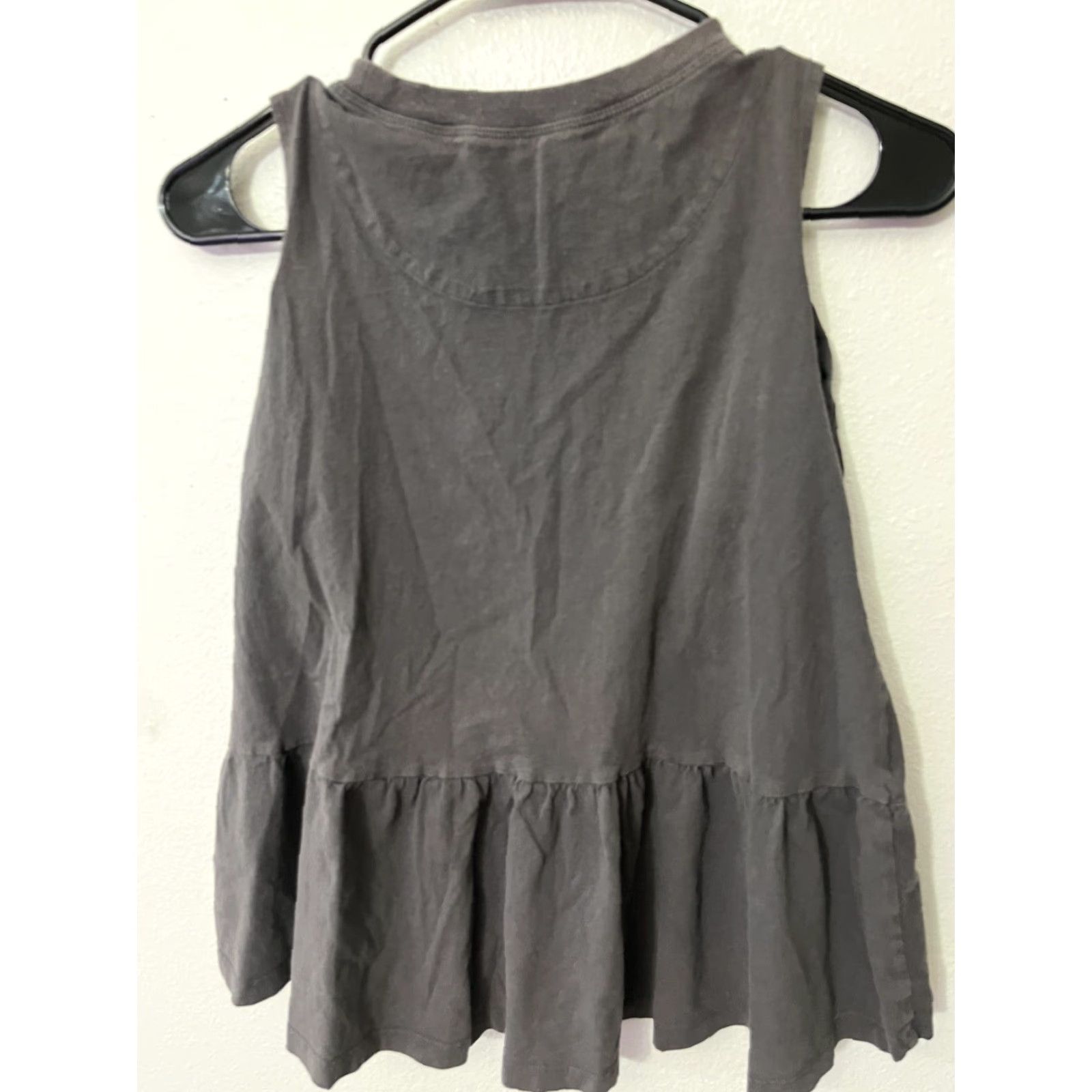 Hudson HUDSON Blouse Shirt Women Sleeveless Cotton Gray XL Crewneck 100% Cotton Vintage-Style Tops Size XL / US 12-14 / IT 48-50 - 3 Thumbnail