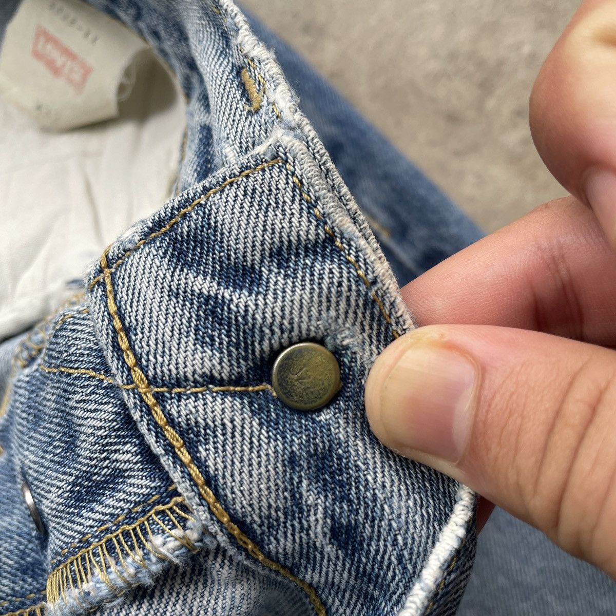 Levi's Vintage Clothing W32💥 Levis 503 Big E Vintage Distressed Jeans Faded Pants Size US 32 / EU 48 - 9 Thumbnail