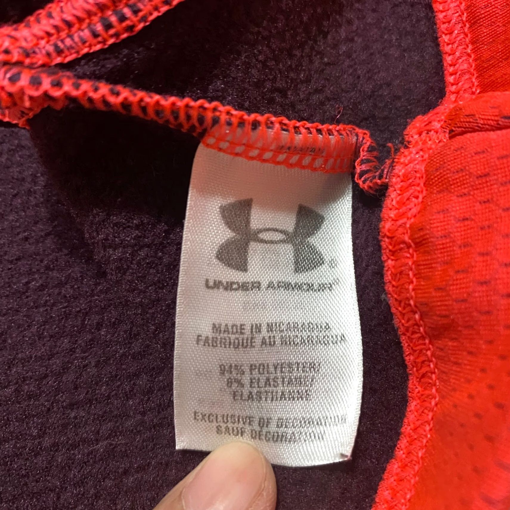 Under Armour Under Armour Womens Shirt Orange ColdGear Long Sleeve Pullover Outdoor Large Adult Womens Orange ColdGear Long Sleeve Shirt Size L / US 10 / IT 46 - 4 Thumbnail