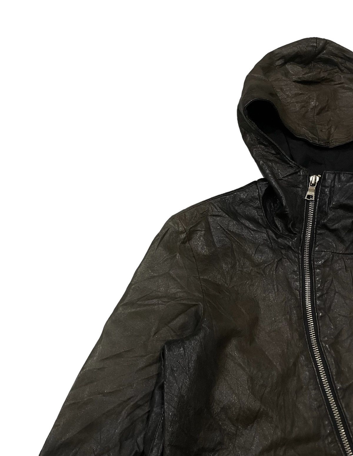 If Six Was Nine Vintage LHP Asymmetric Seditionaries Hoodie Leather Jacket Size US M / EU 48-50 / 2 - 6 Thumbnail