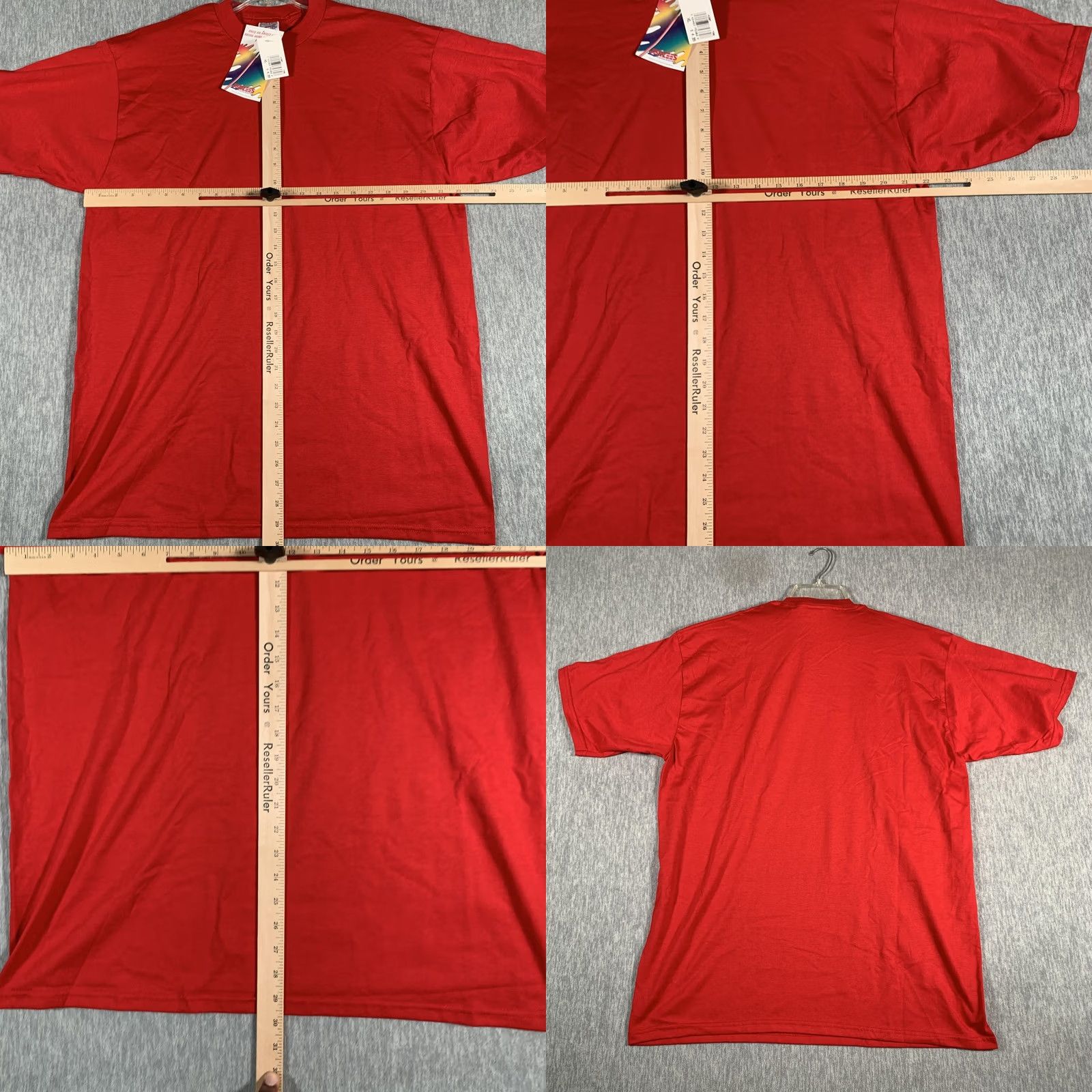 Jerzees VINTAGE Jerzees Shirt Mens XL Red 50/50 Heavyweight Blank Crewneck Short Sleeve Mens XL Red 50/50 Heavyweight Crew Neck T-Shirt Size US XL / EU 56 / 4 - 8 Thumbnail
