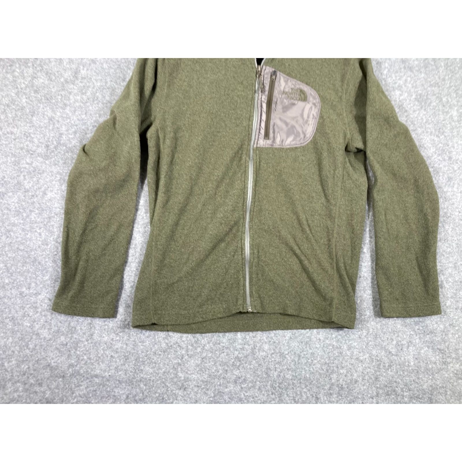 The North Face The North Face Jacket Mens M Heather Green Fleece Full Zip Stand-Up Logo Size US M / EU 48-50 / 2 - 4 Thumbnail